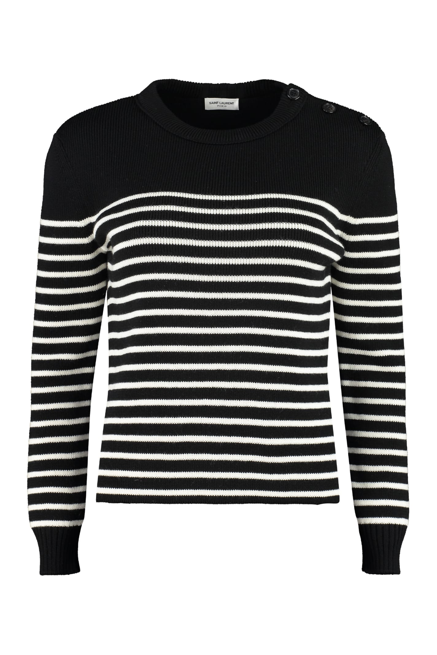 Saint Laurent Cotton And Wool Blend Sweater