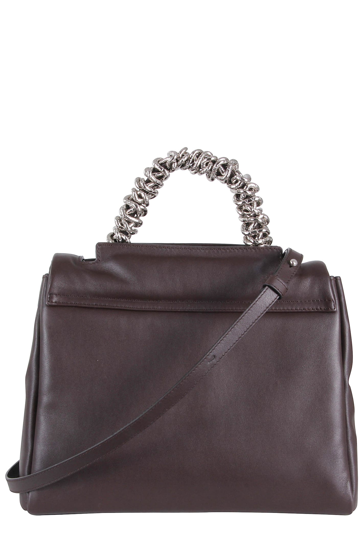 Orciani Borsa Sveva Nappa Bold A Spalla In Brown