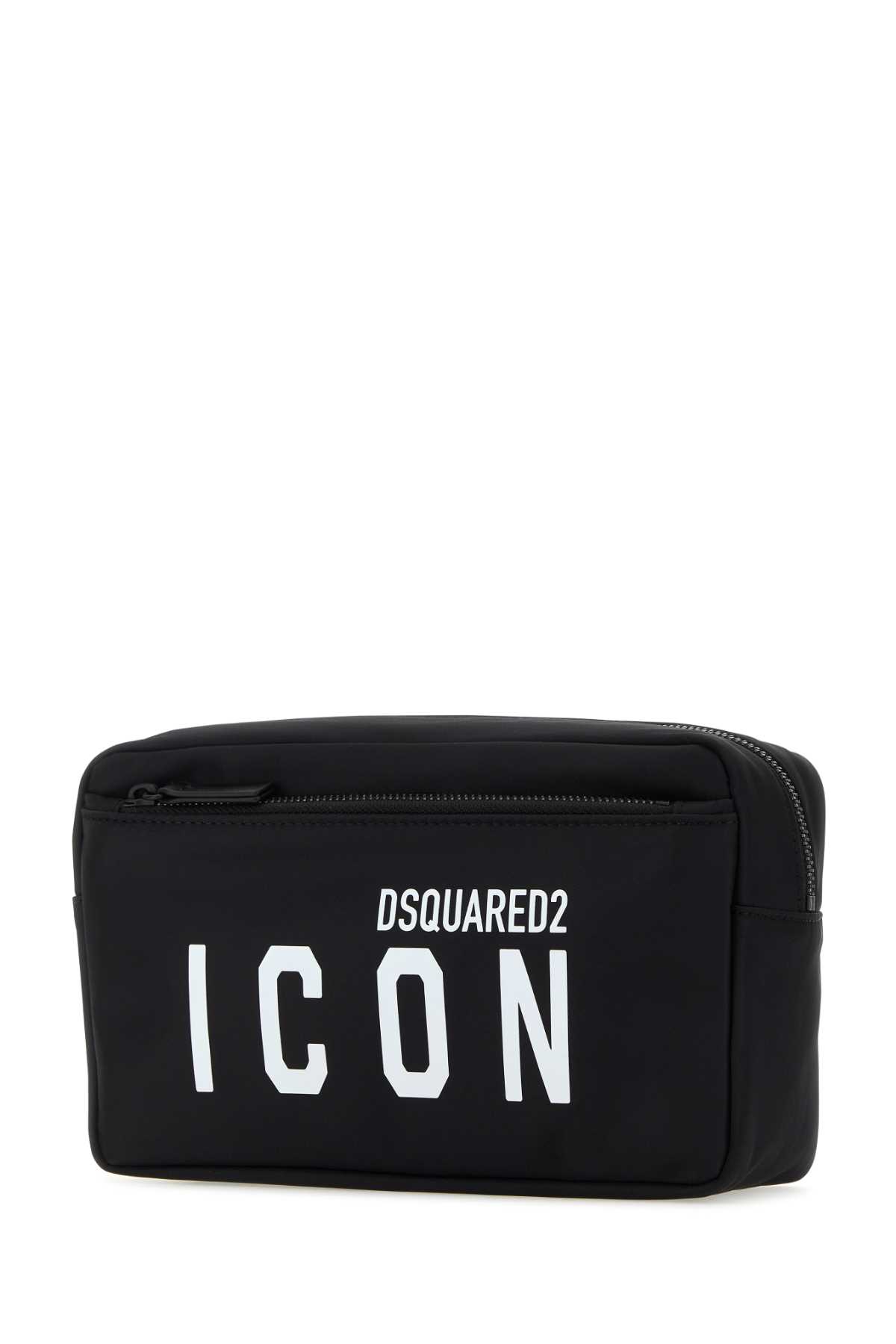 Dsquared2 Black Nylon Be Icon Beauty Case In M436