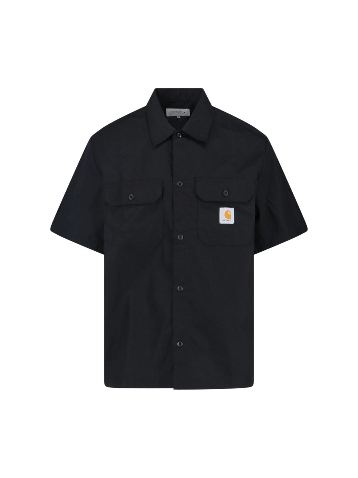 Shop Carhartt S/s Craft Shirt In Black