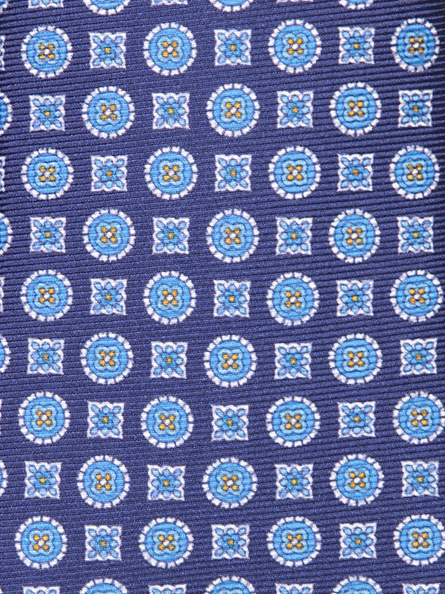 Shop Kiton Blue Micro-pattern Tie