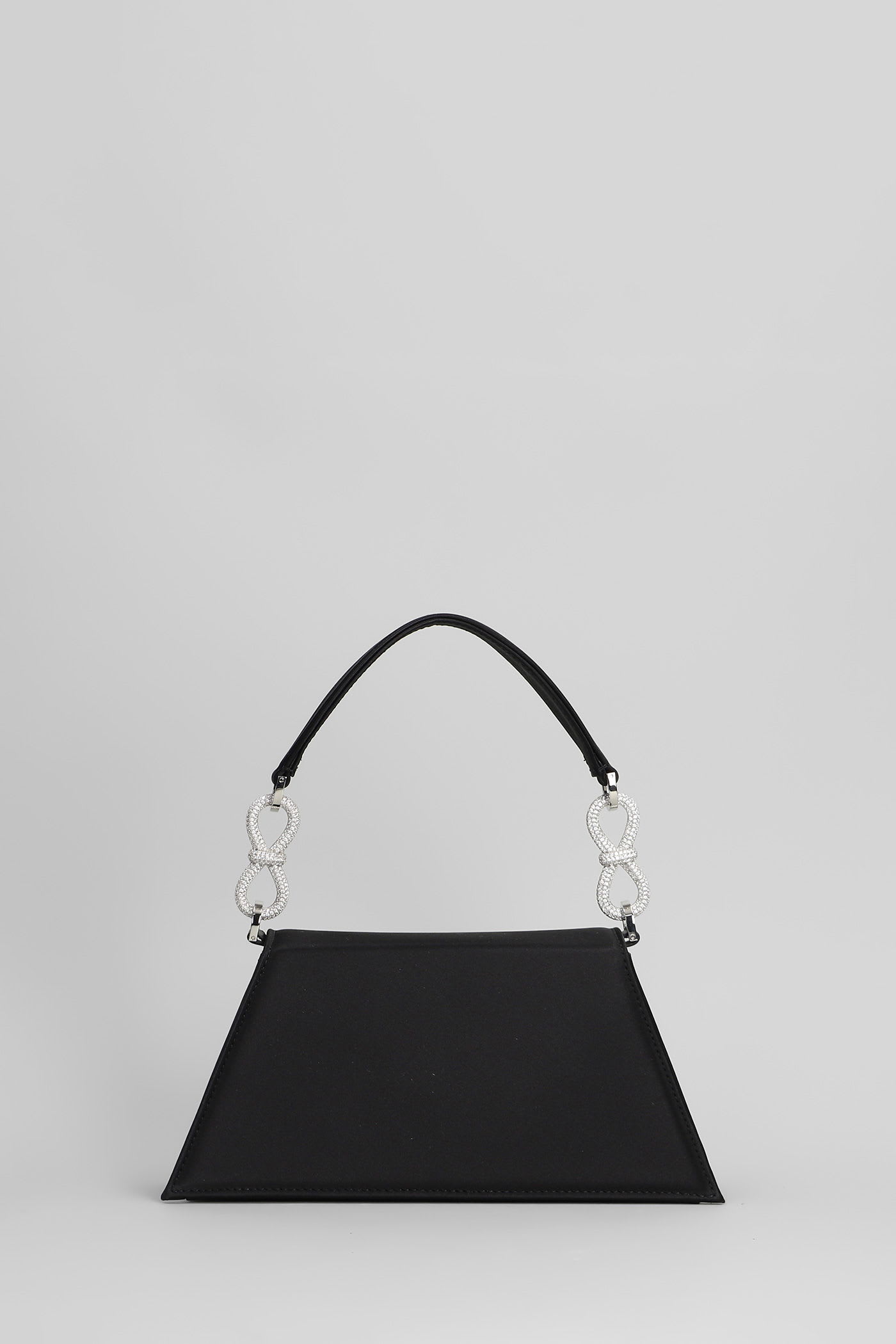 Mach & Mach Samantha Shoulder Bag In Black Silk In Black