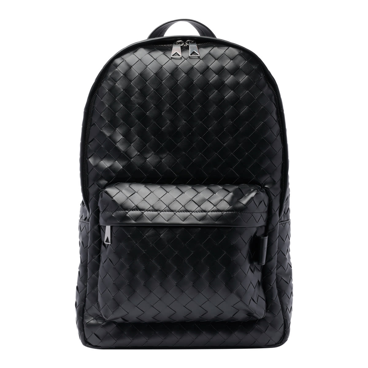 Shop Bottega Veneta Medium Intrecciato Backpack In Black