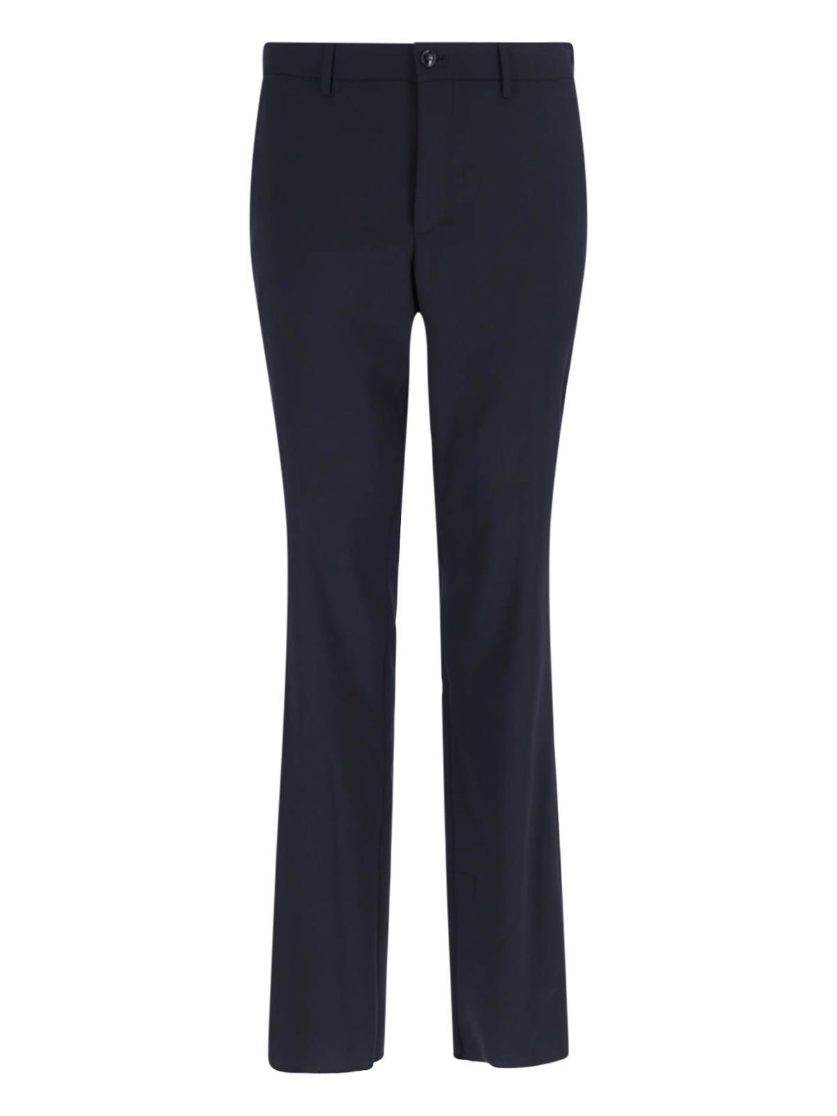 Giorgio Armani Navy Virgin Wool Tailored Suit In Blue