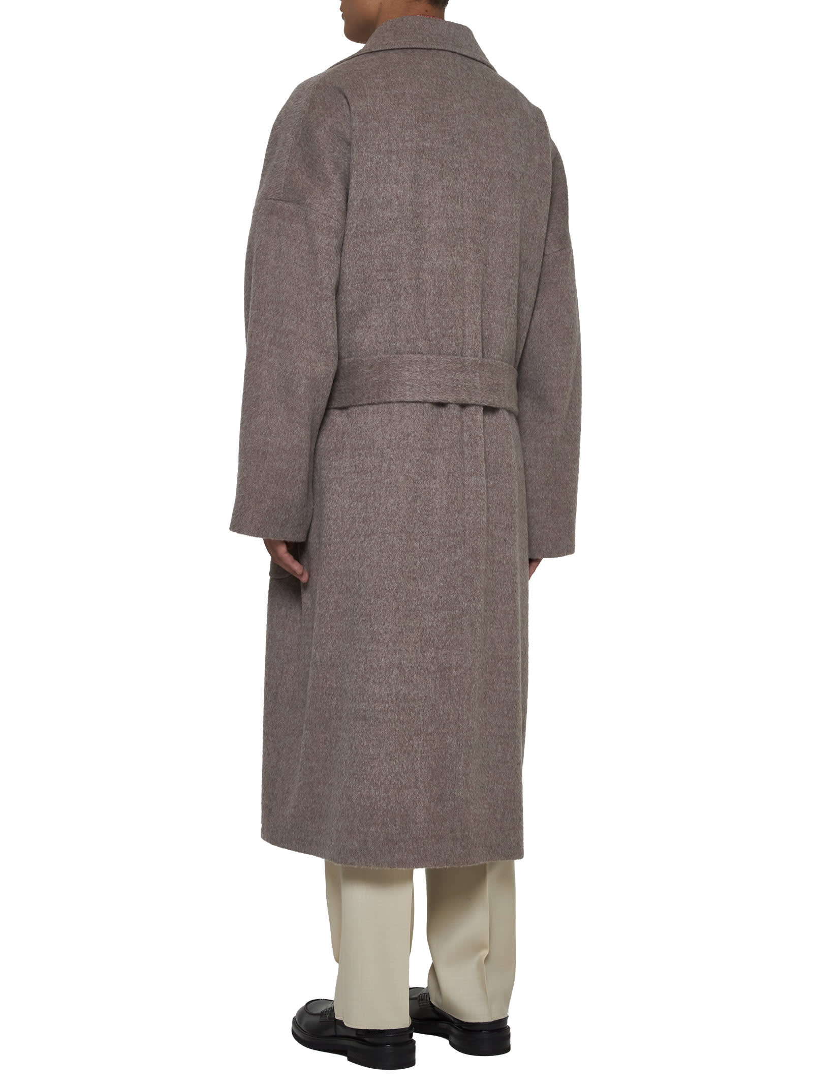 Shop Etro Coat In Dove Grey