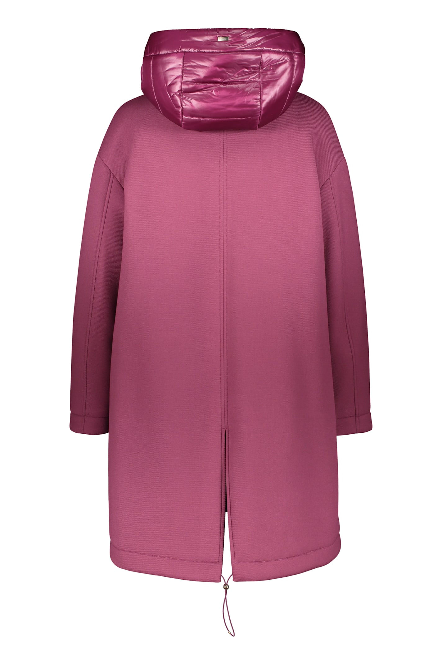 Herno Jacket With Zip And Snap Closure In Mauve