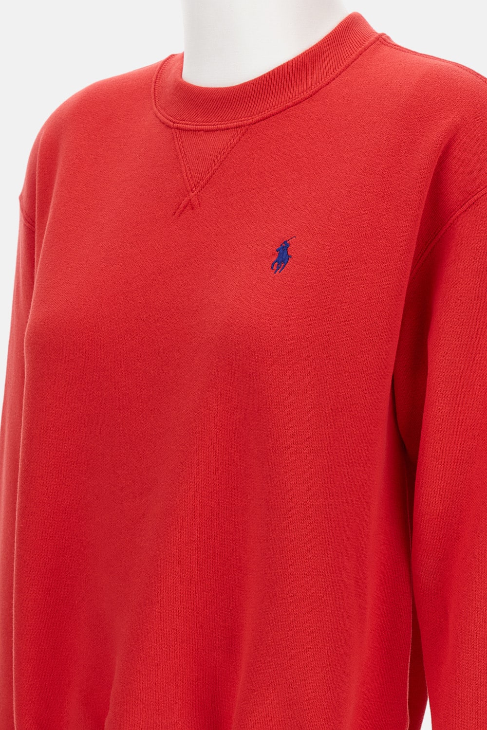 Polo Ralph Lauren Logo-embroidered Cotton-blend Jersey Sweatshirt In Red
