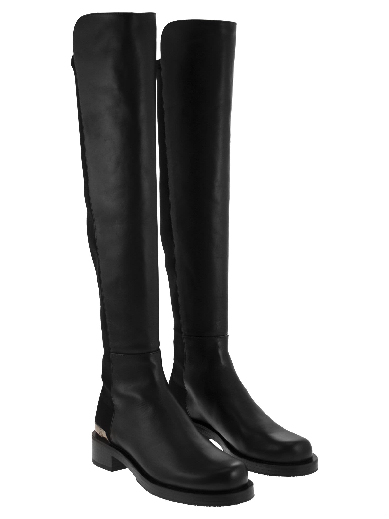 Shop Stuart Weitzman 5050 Bold - Boots In Black