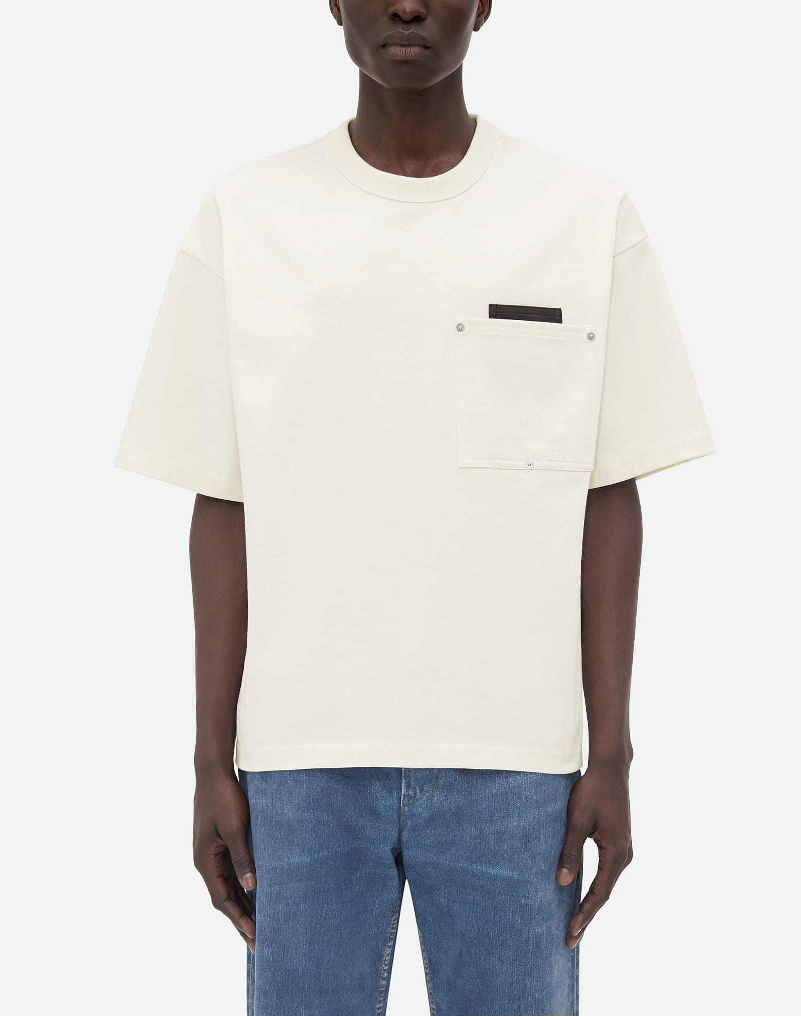 Shop Bottega Veneta Cotton T-shirt In White