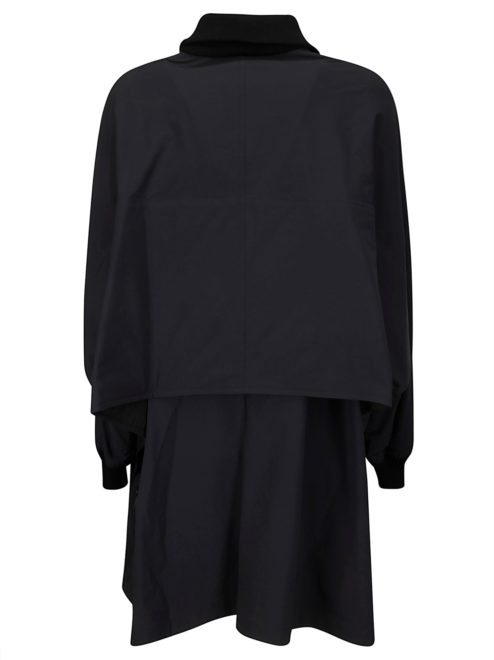 Shop Yohji Yamamoto Double Layered Padded Coat In Black