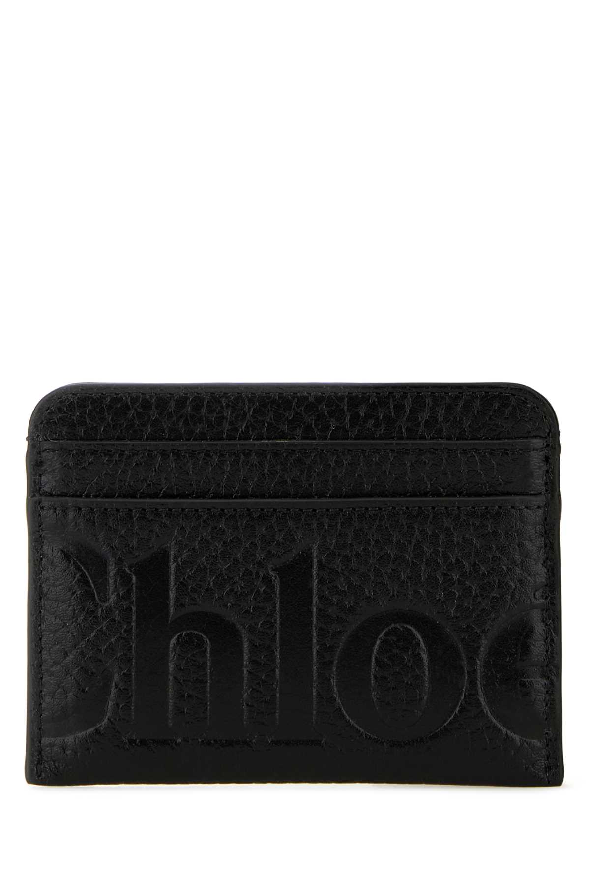 Shop Chloé Black Leather Card Holder