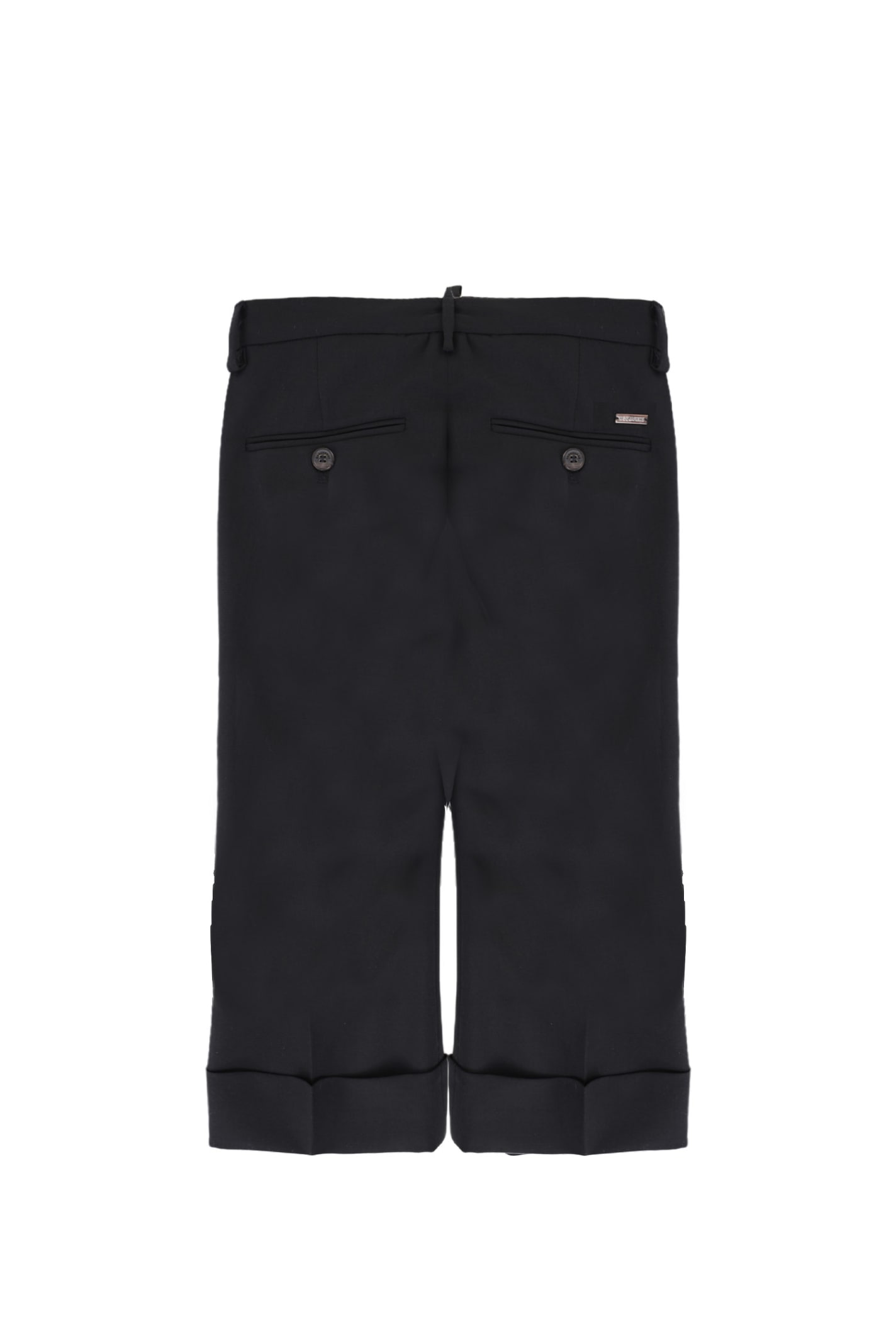 Shop Dsquared2 Wool Pants In Back