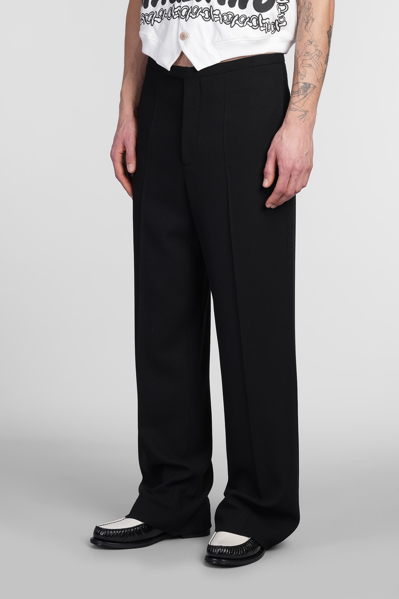 Magliano Pants In Black Wool In Black