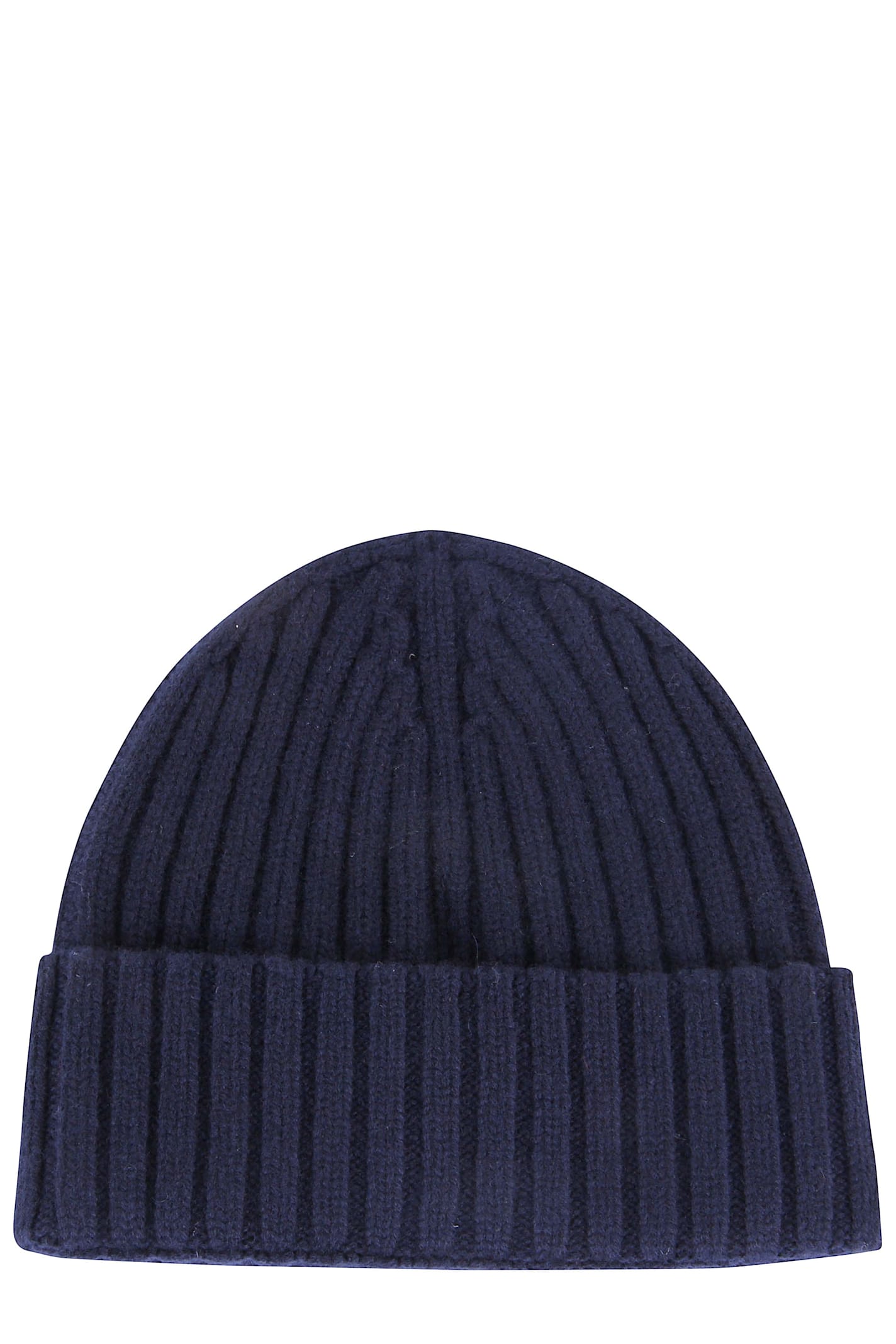 Mc2 Saint Barth Ribbed Beanie Hat In Blue