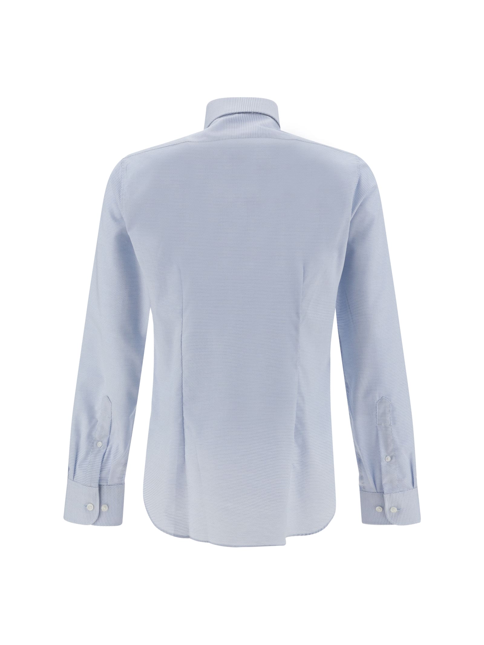 Shop Michael Kors Dobby Business Shirt In Light Blue