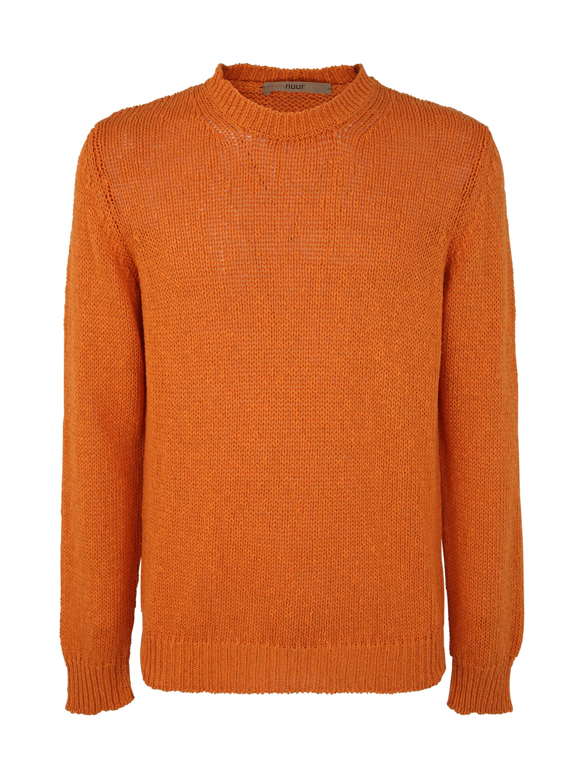 Shop Nuur Regular Fit Round Neck Pullover In Orange