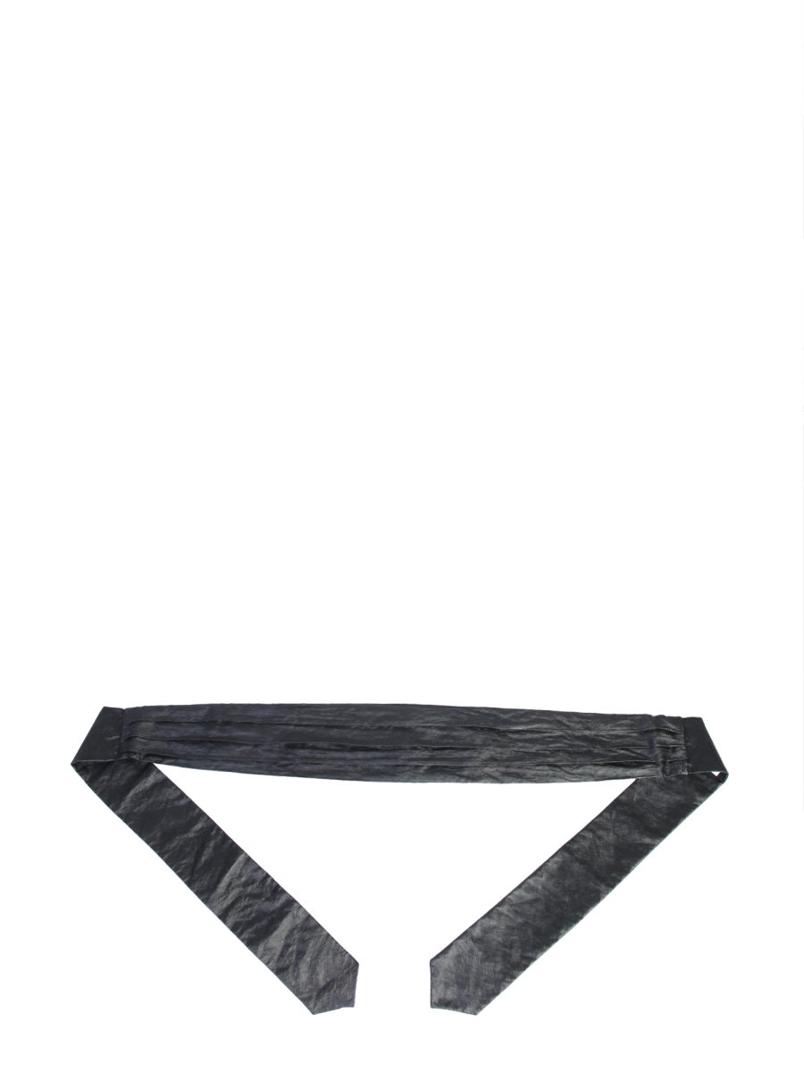Shop Philosophy Di Lorenzo Serafini Soft Belt With Bow In Black