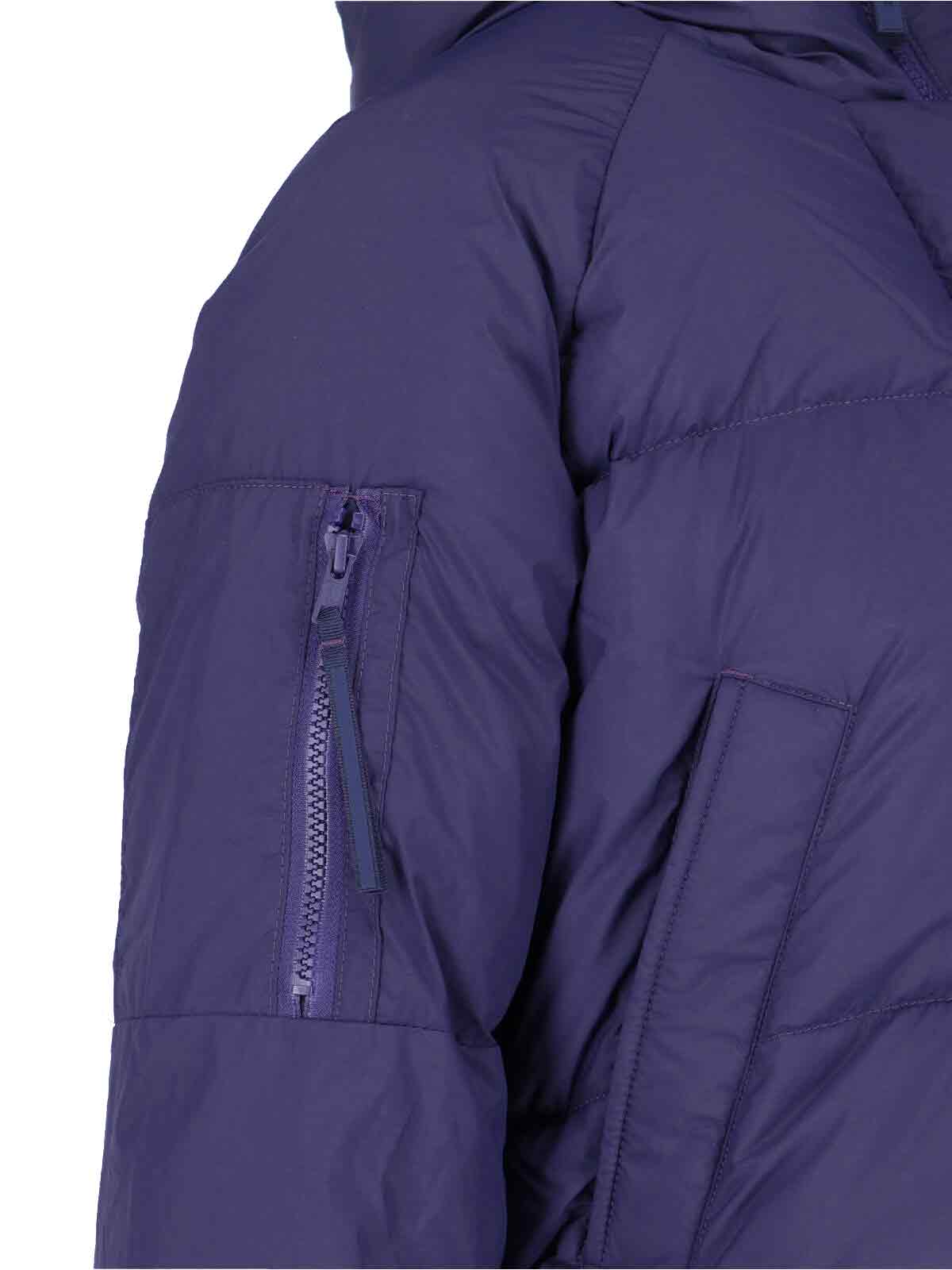 Canada Goose Cropped Puffer Jacket With Adjustable Hood In Purple