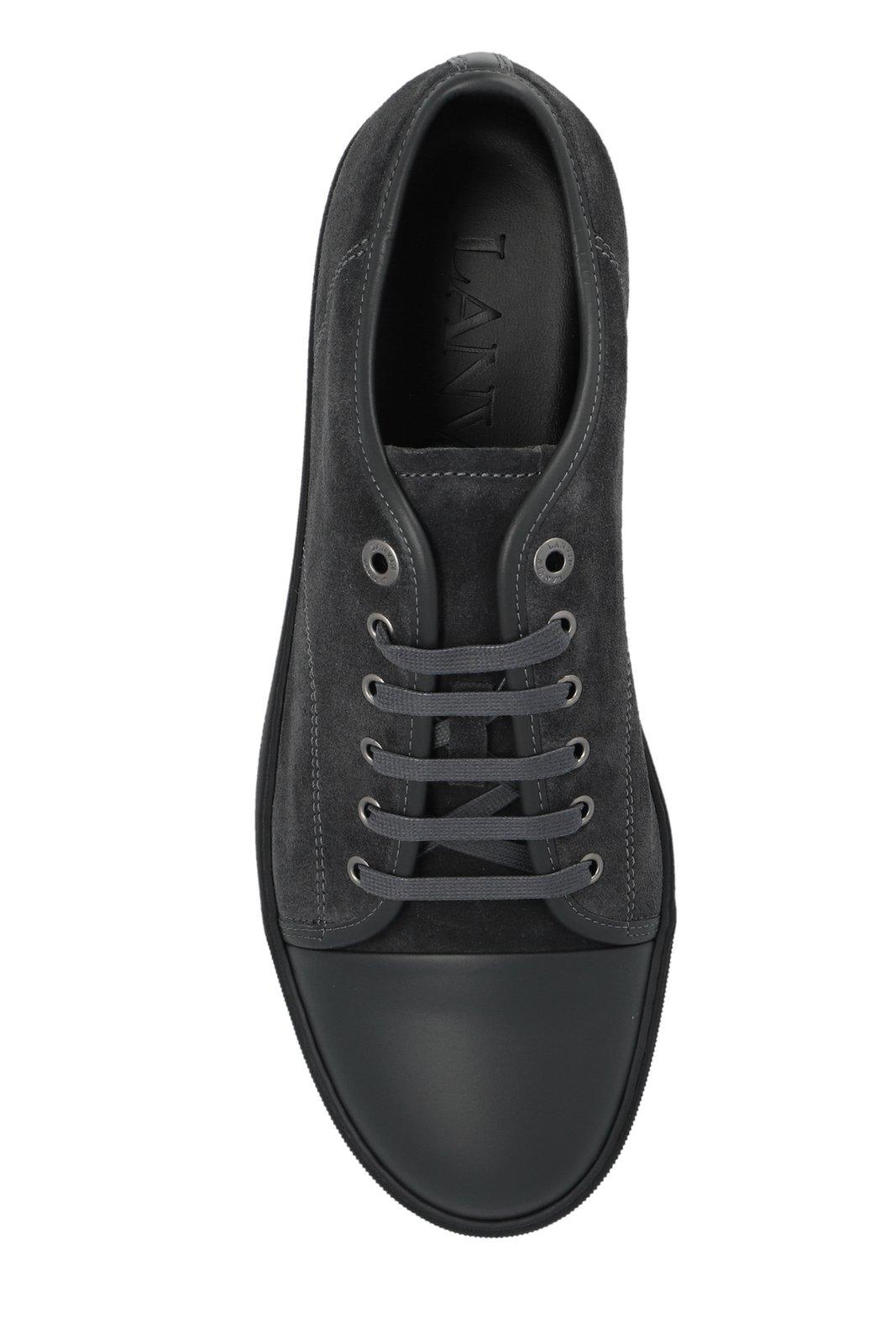 Shop Lanvin Dbb1 Lace-up Sneakers In Black