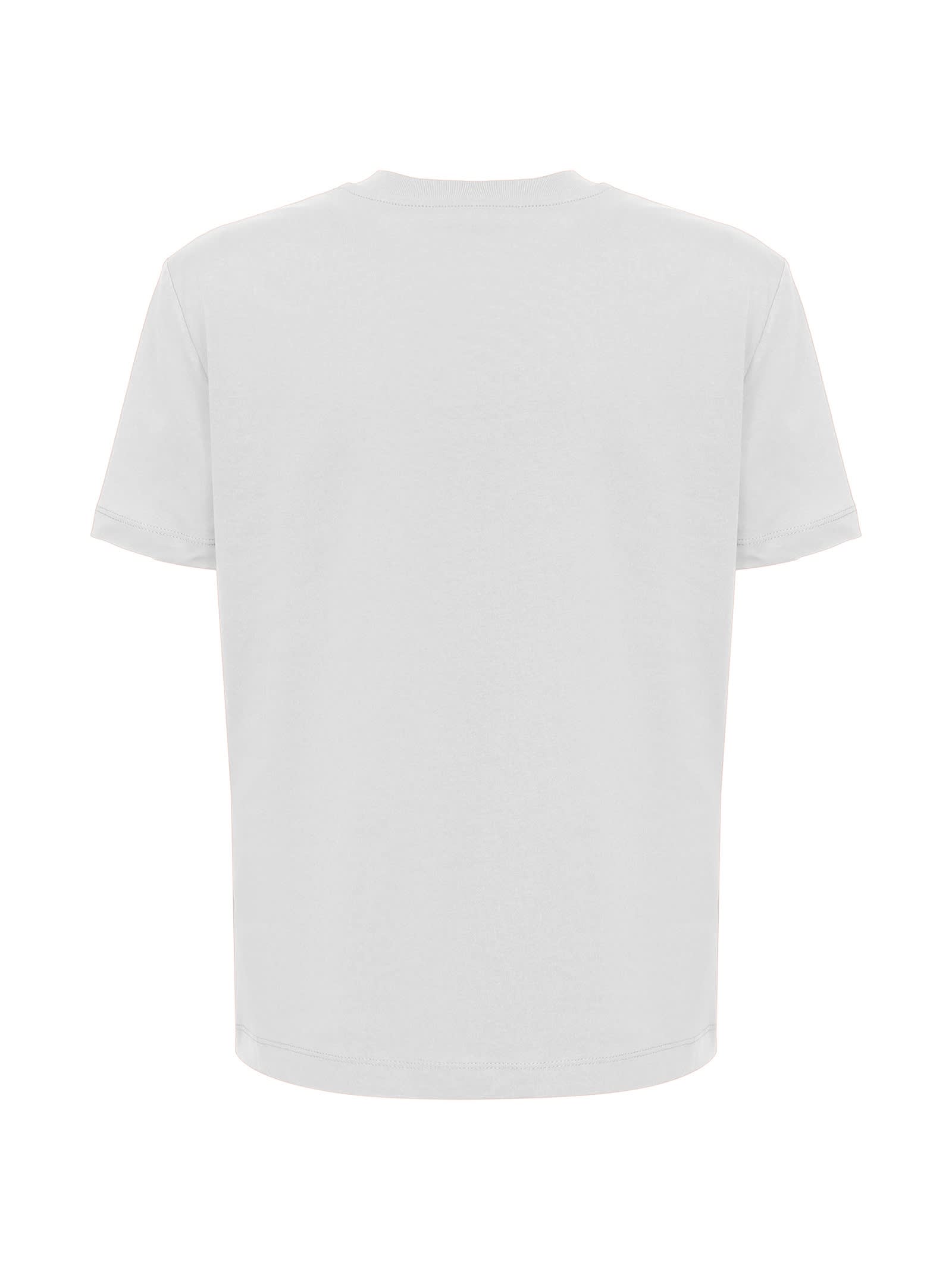 Just Cavalli Crystal-embellished T-shirt In White