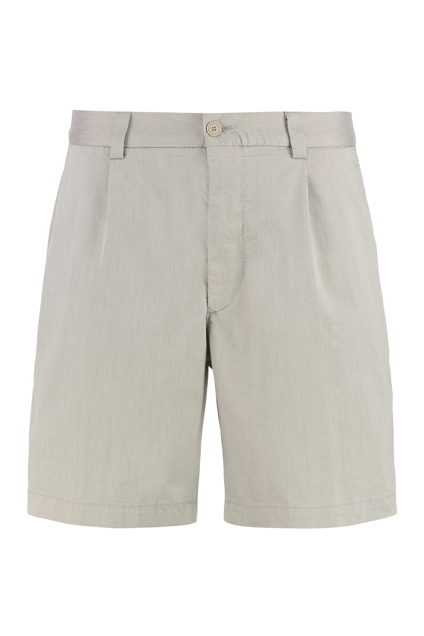 Cotton Blend Bermuda Shorts