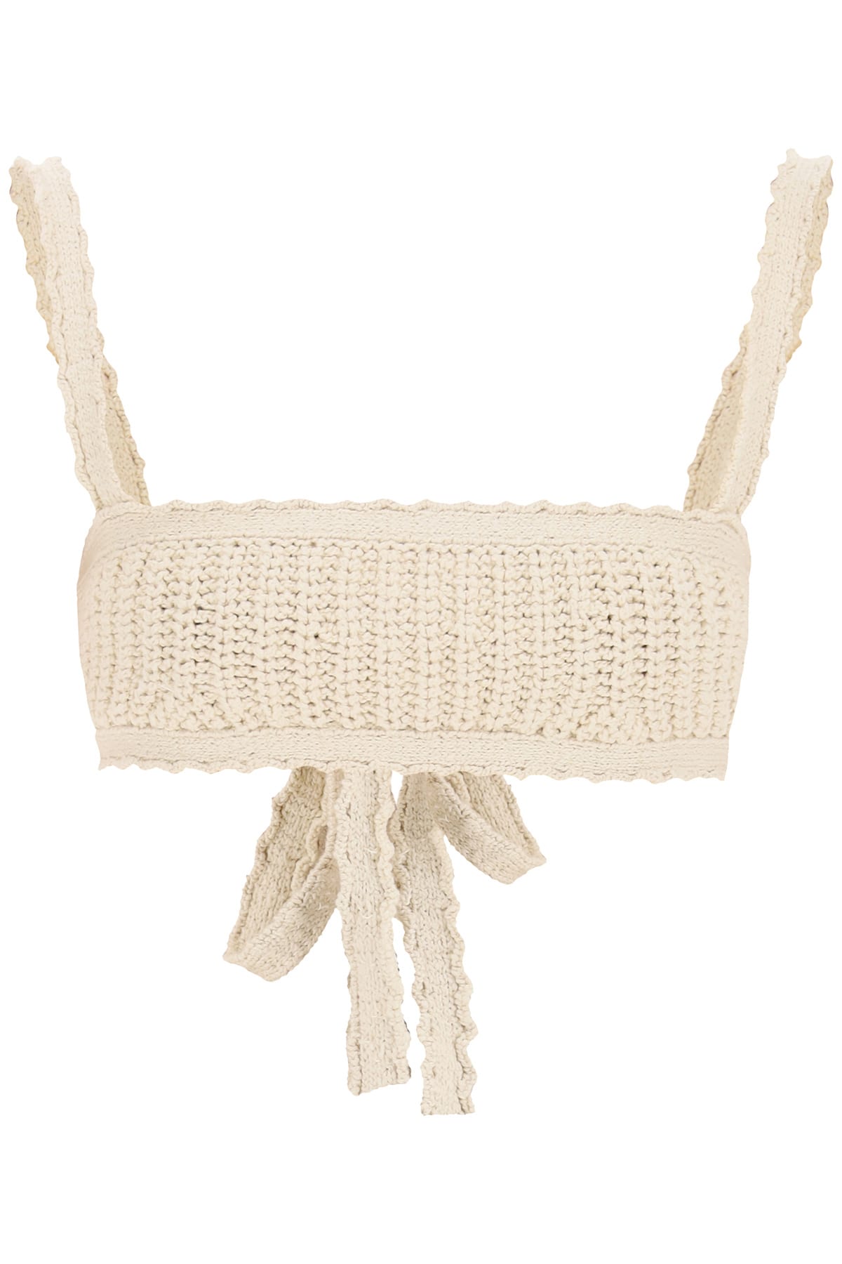 Alanui Cotton Knit Bralette Top