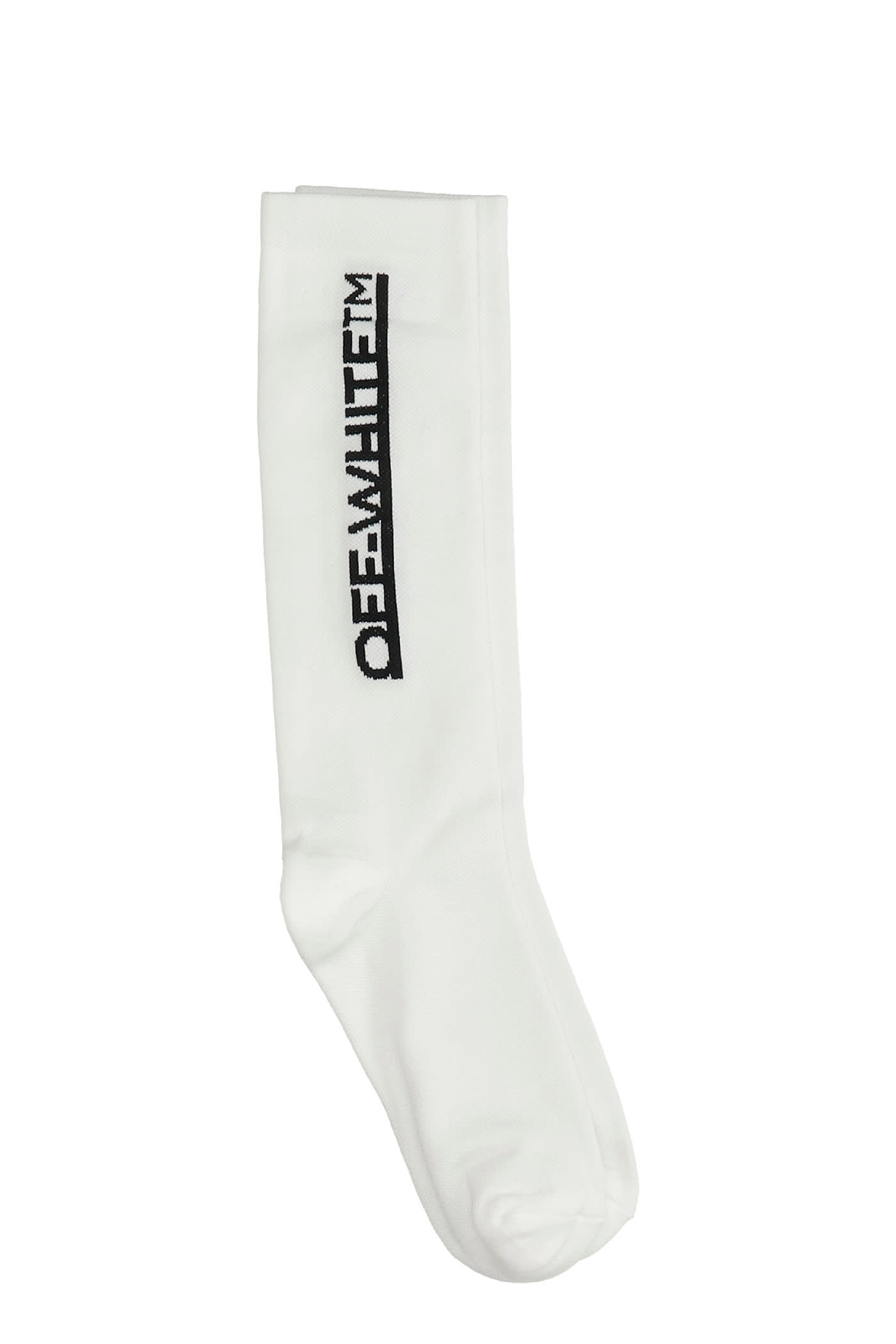 Off-White Socks In White Polyamide