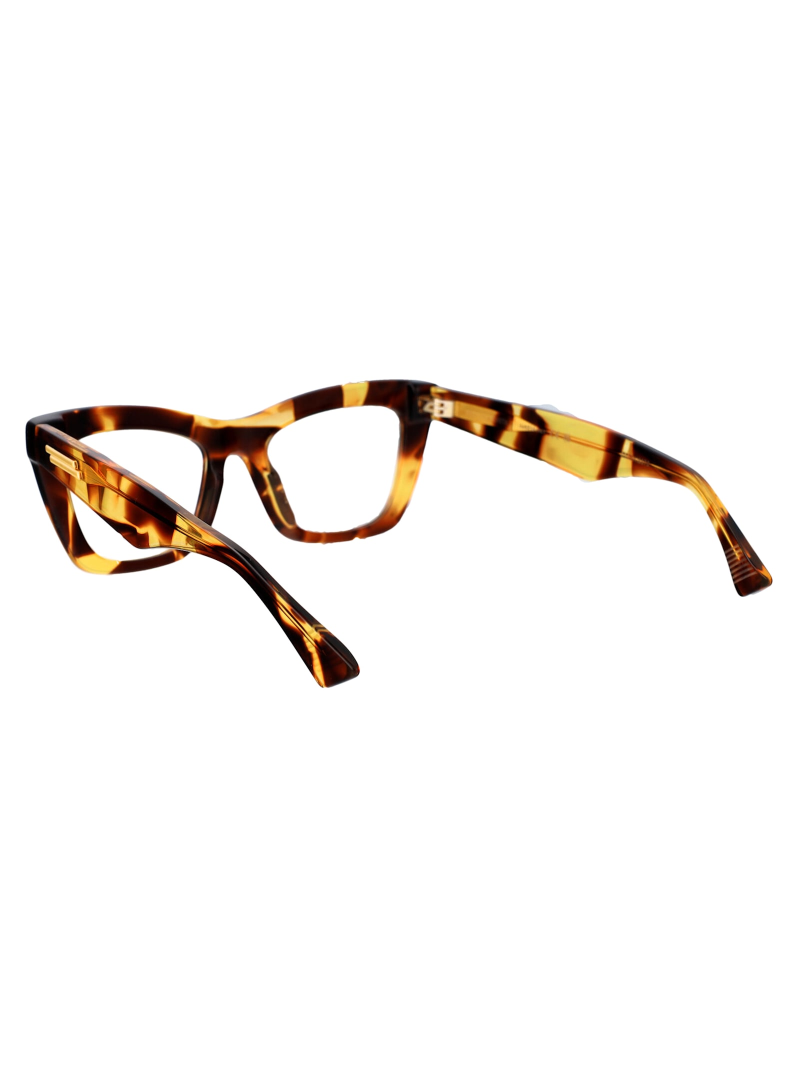 Bottega Veneta Havana Havana Transparent Acetate Glasses