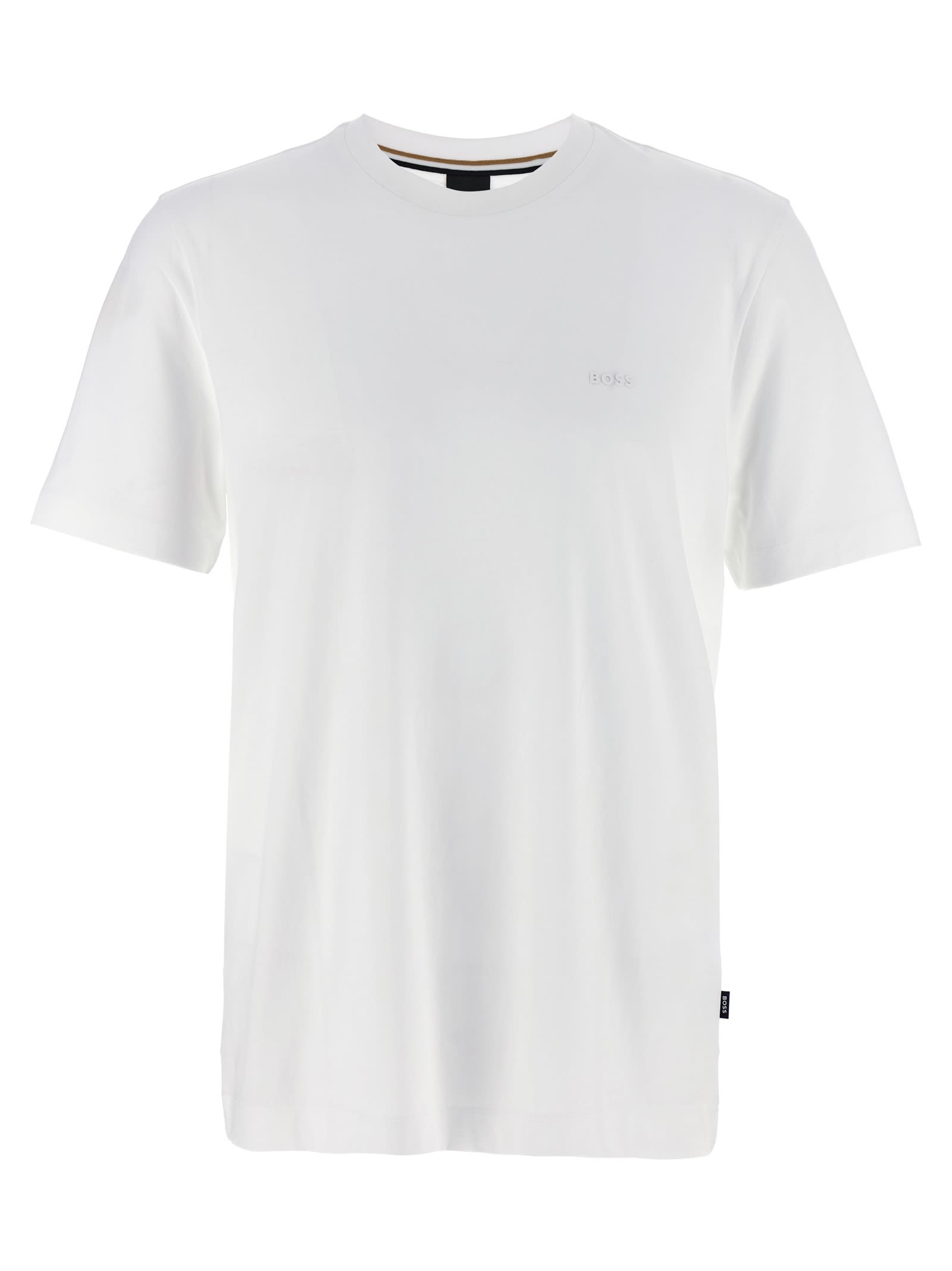 Shop Hugo Boss Logo T-shirt In White