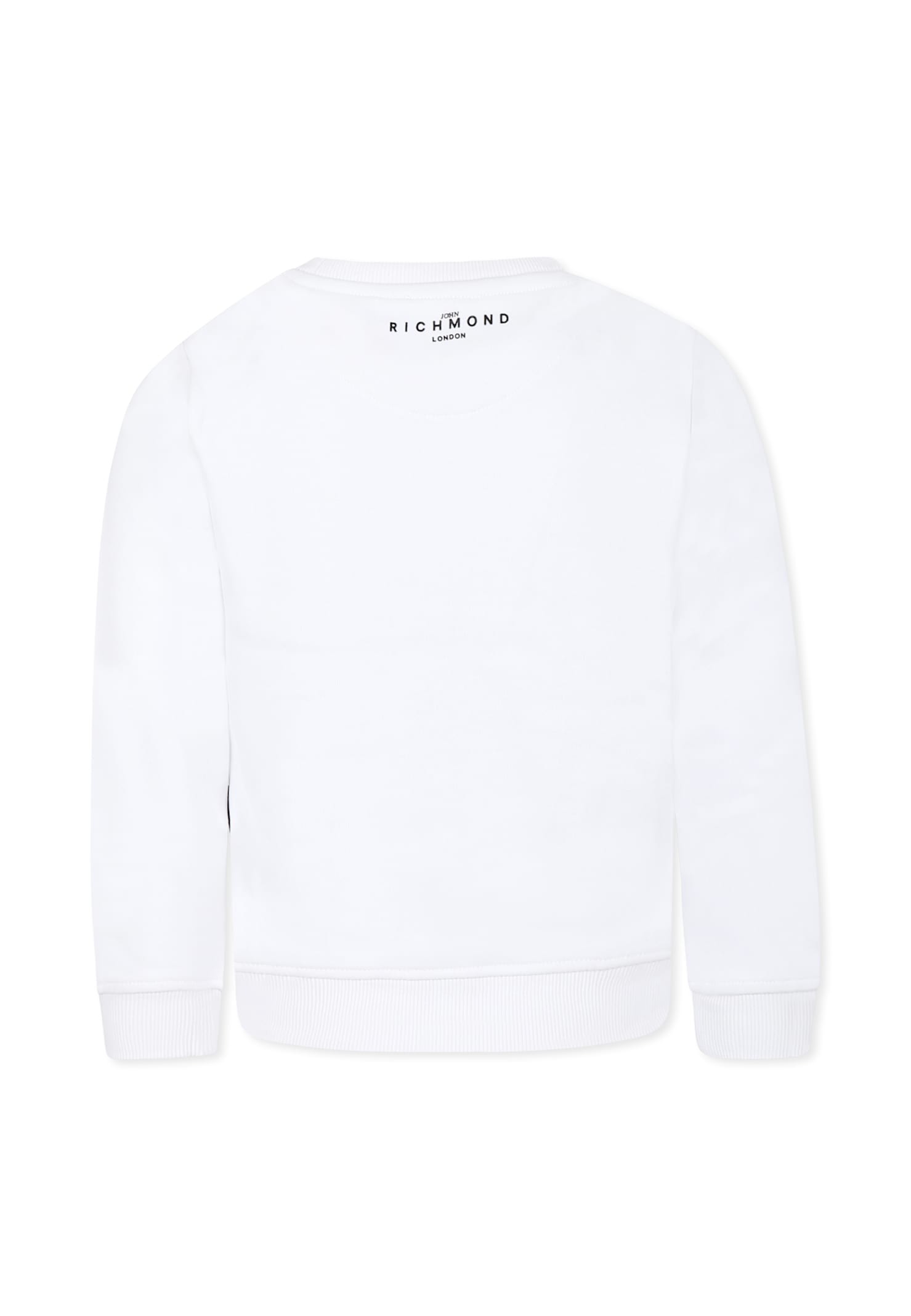 Richmond White Sweatshirt For Kids With Logo In White