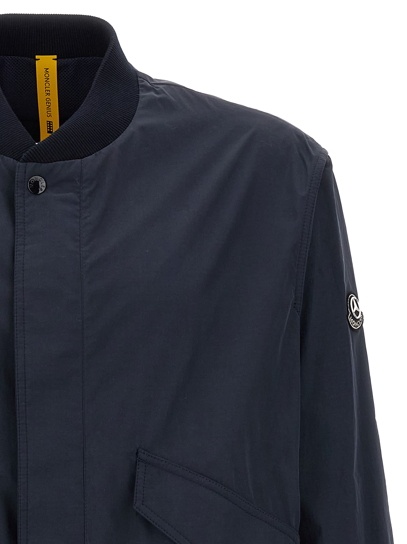 Moncler Genius Tatenen 3 Moncler Mercedes-benz Designed By Nigoldeneye Cotton Blend Jacket In Blue