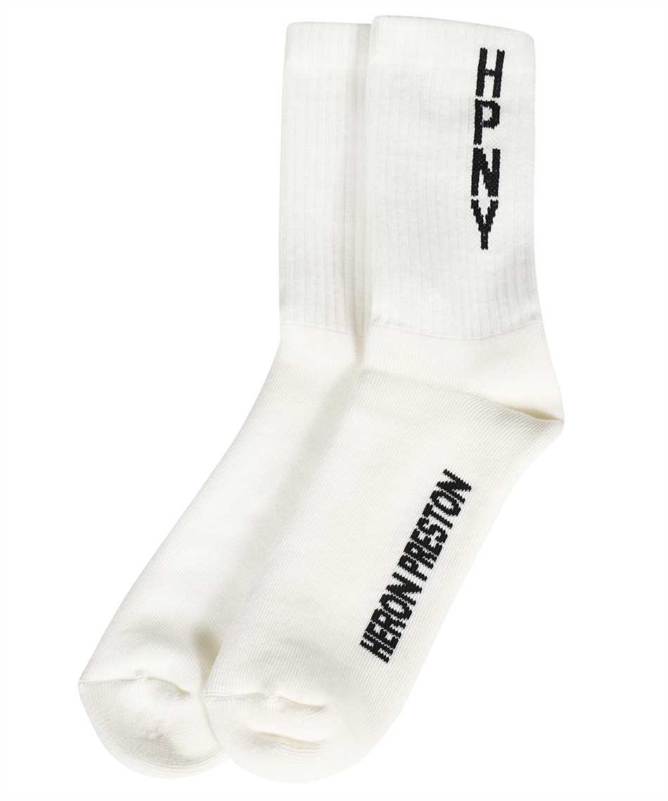 Heron Preston Hpny Logo-intarsia Socks In White