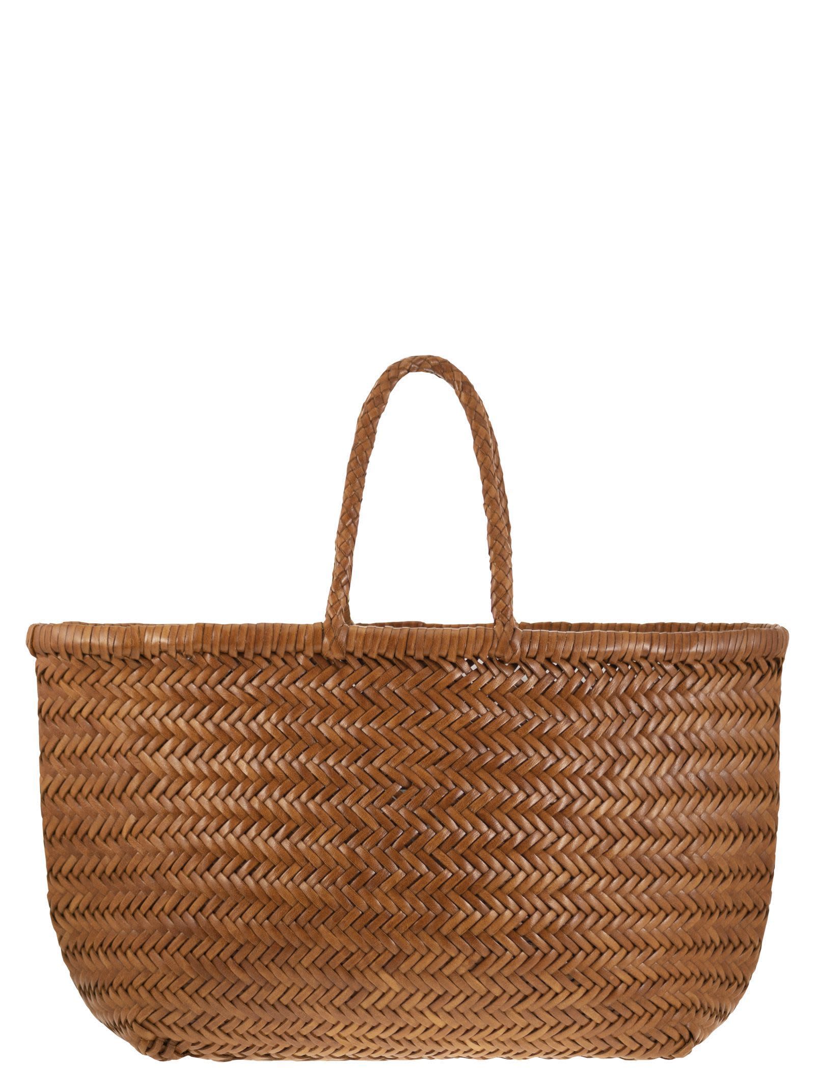 Dragon Diffusion Triple Jump Big - Woven Leather Bag