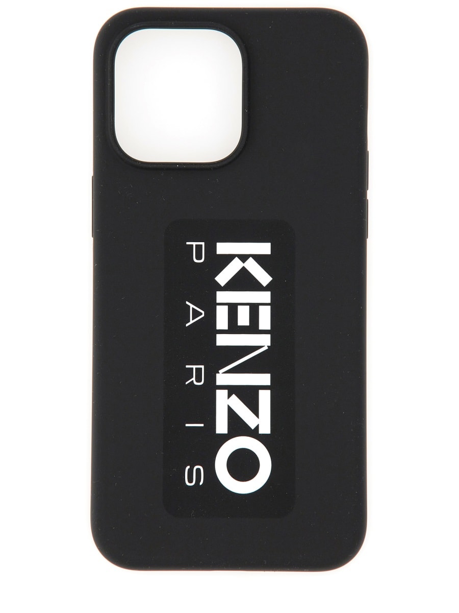 Shop Kenzo Iphone 15 Pro Max Cover In Black