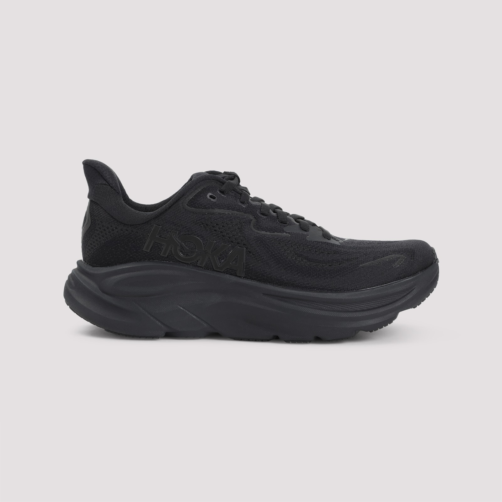 Hoka One One Textile Black Sneakers In Black