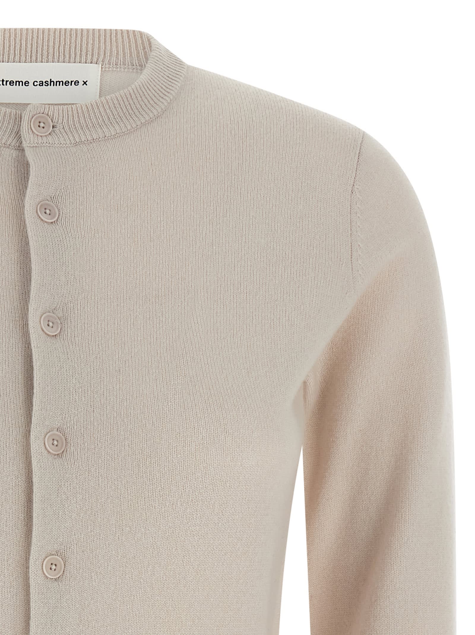 Extreme Cashmere N.300 Little 2 Cardigan In Neutral