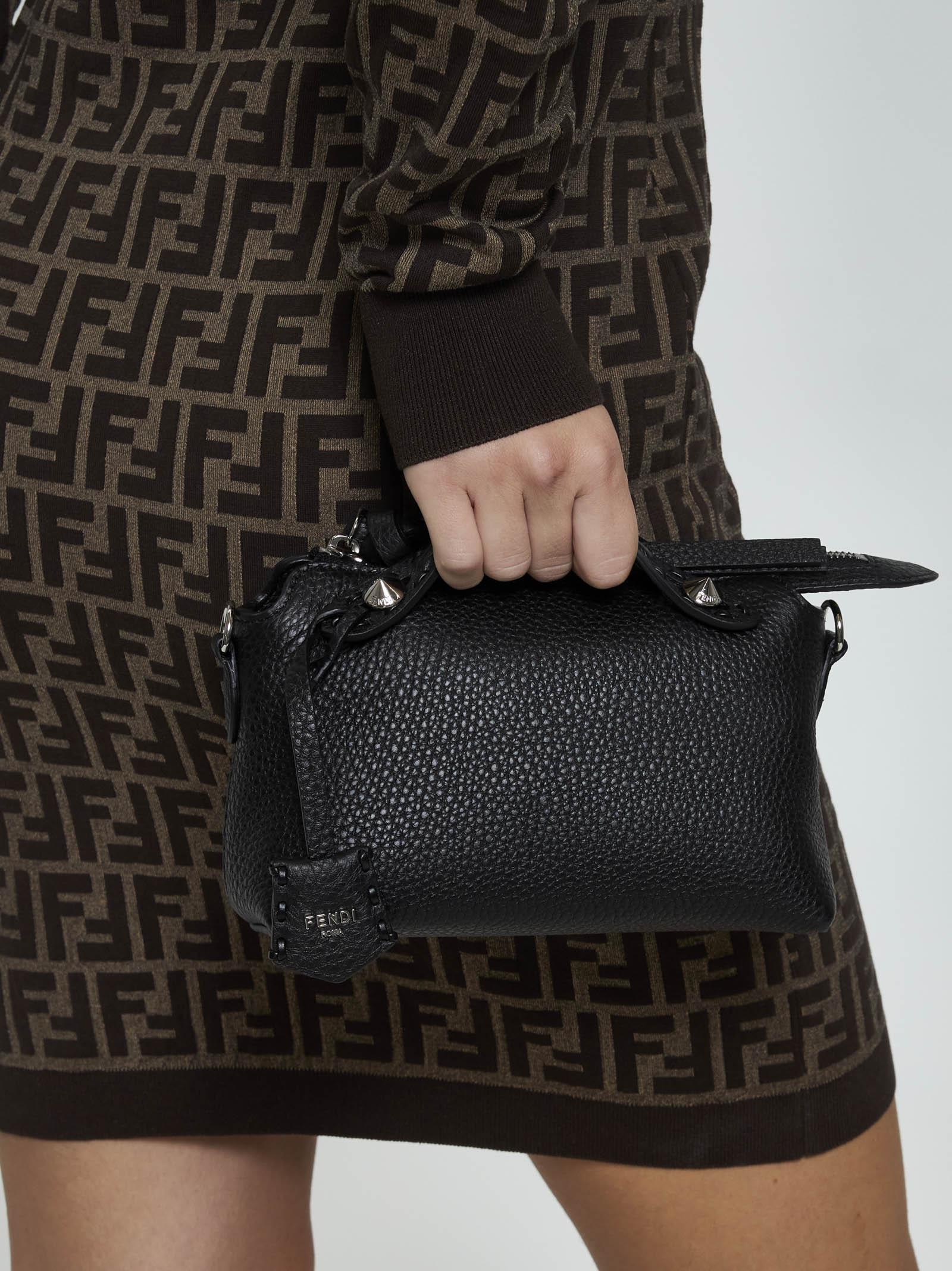 Fendi By The Way Leather Mini Bag In Black