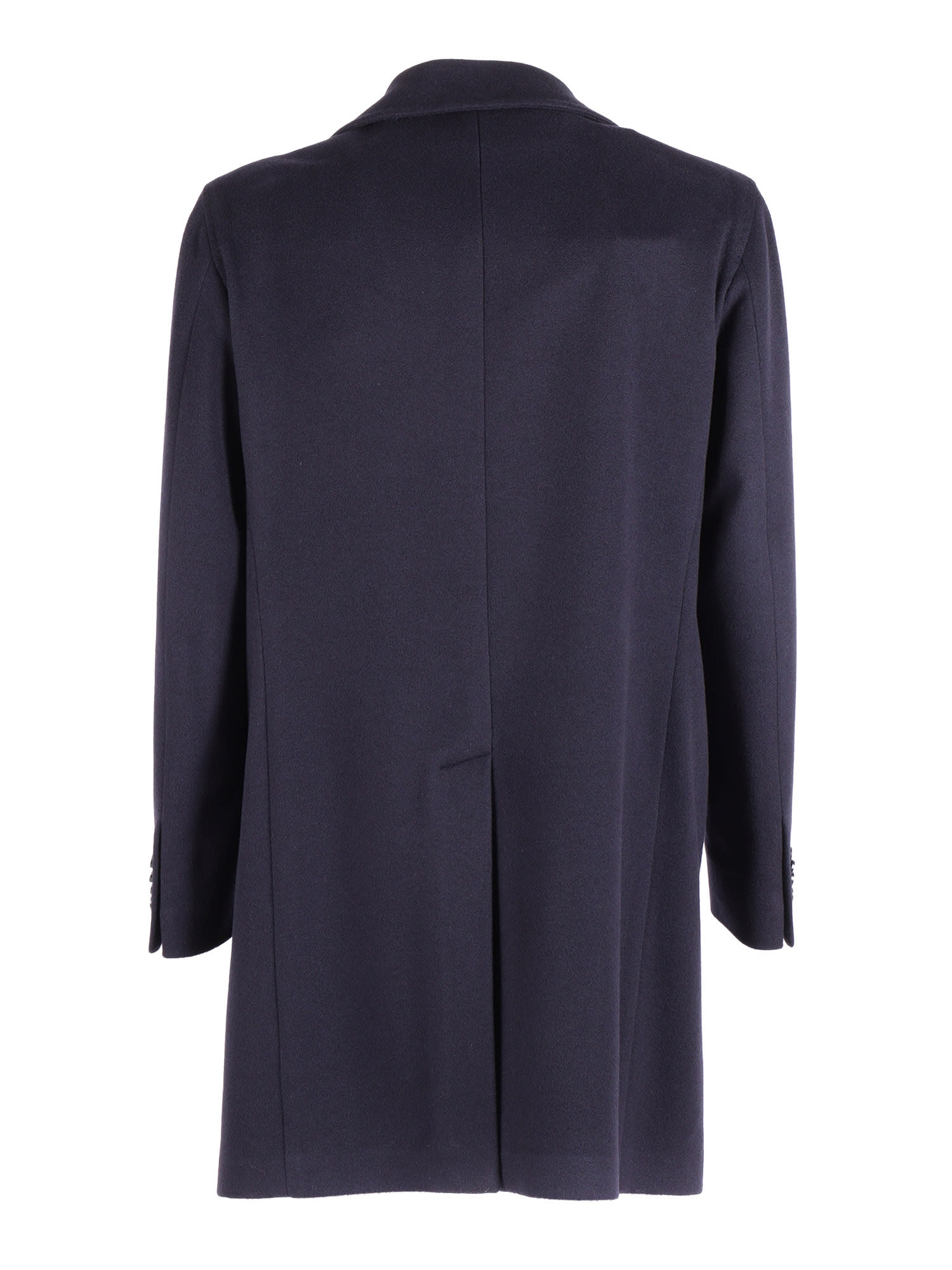 Luigi Bianchi Mantova Double-breasted Coat In Blue