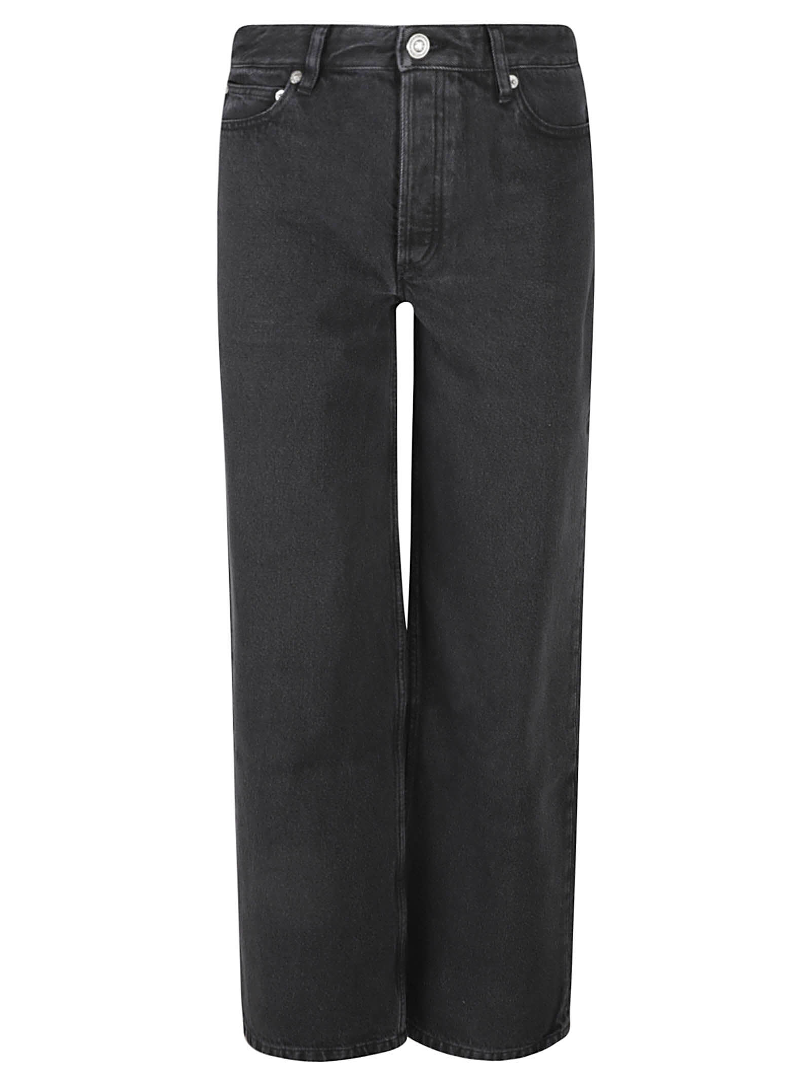 Shop Apc Elisabeth Jeans In Washed Black