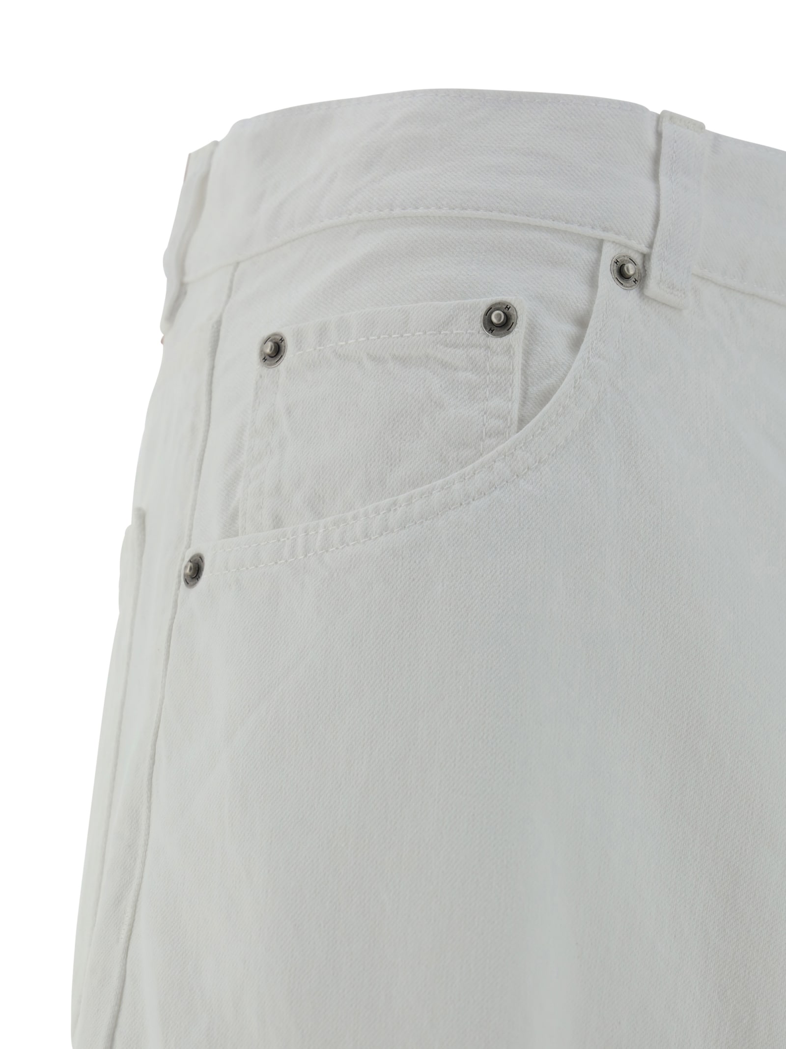 Shop Haikure Denim Pants In Optical White