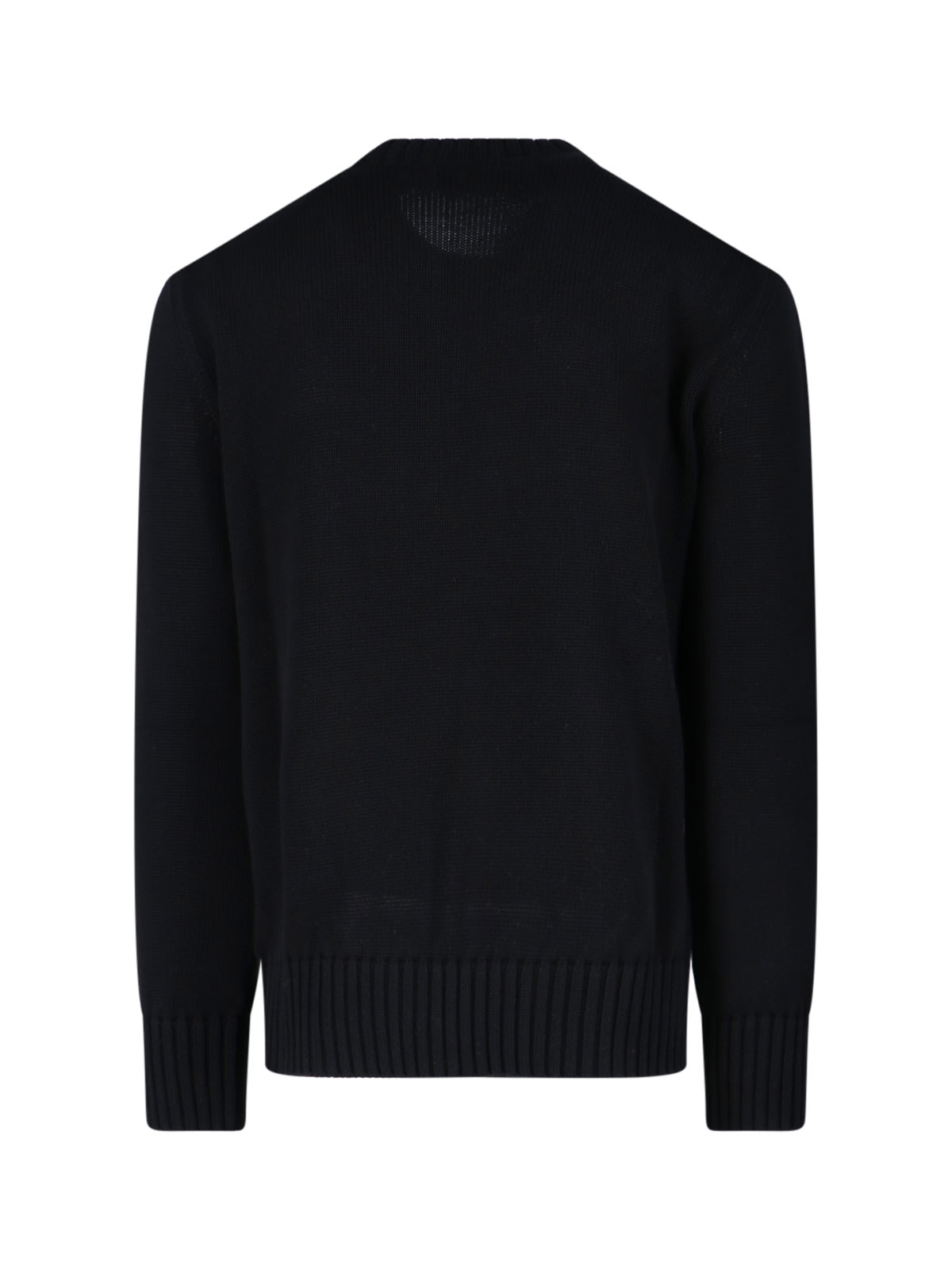 Amiri Black Sweater With Maxi Logo Lettering On The Front In Black