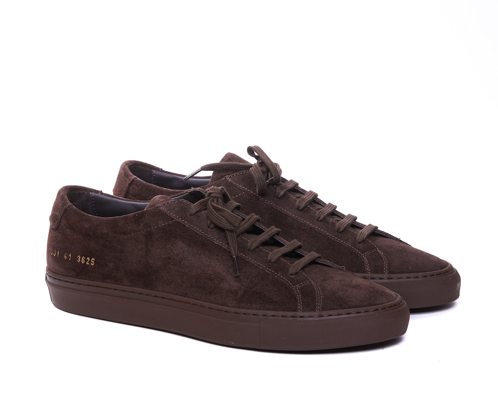 Shop Common Projects Original Achilles Suede Sneakers In Brown