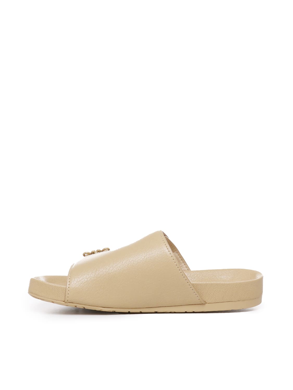 Shop Loewe Goat Leather Slide Sandal In Medium Concealer