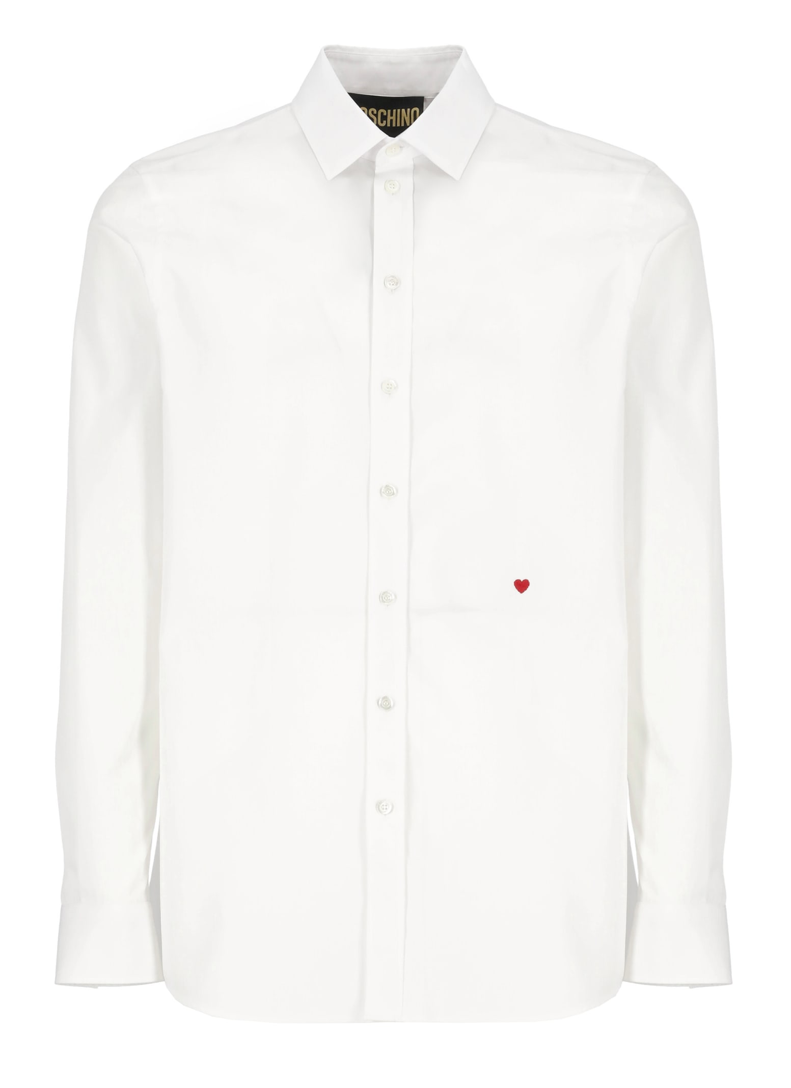 Shop Moschino Shirt With Logo In White