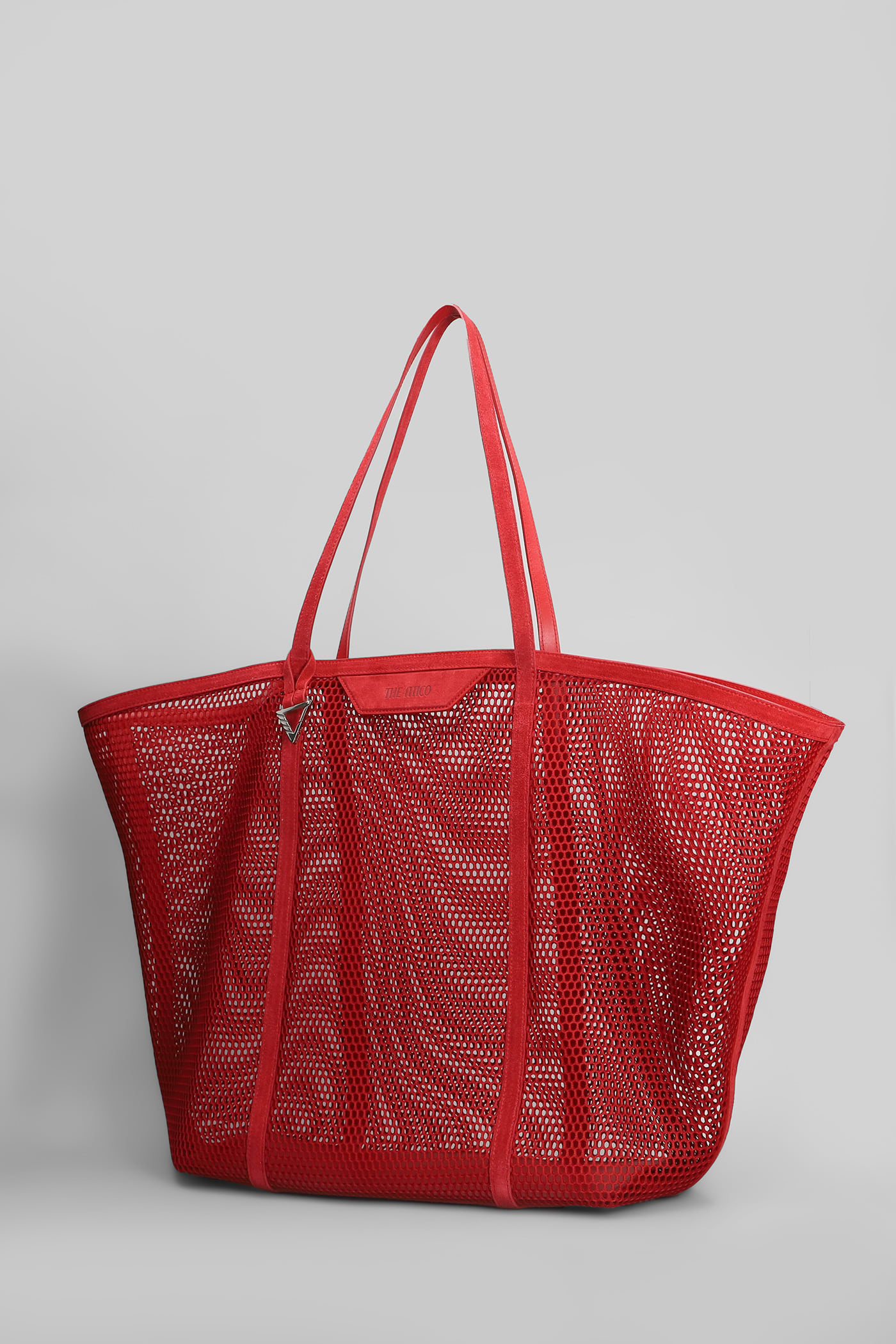 Attico Via Del Mare Tote In Red Polyester