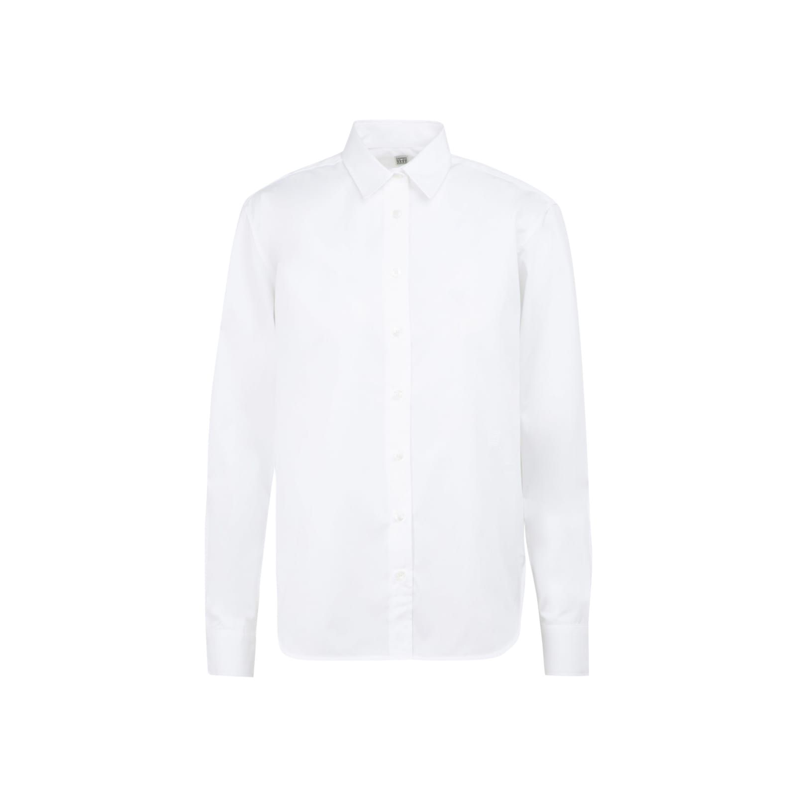 Shop Totême Signature Shirt In White