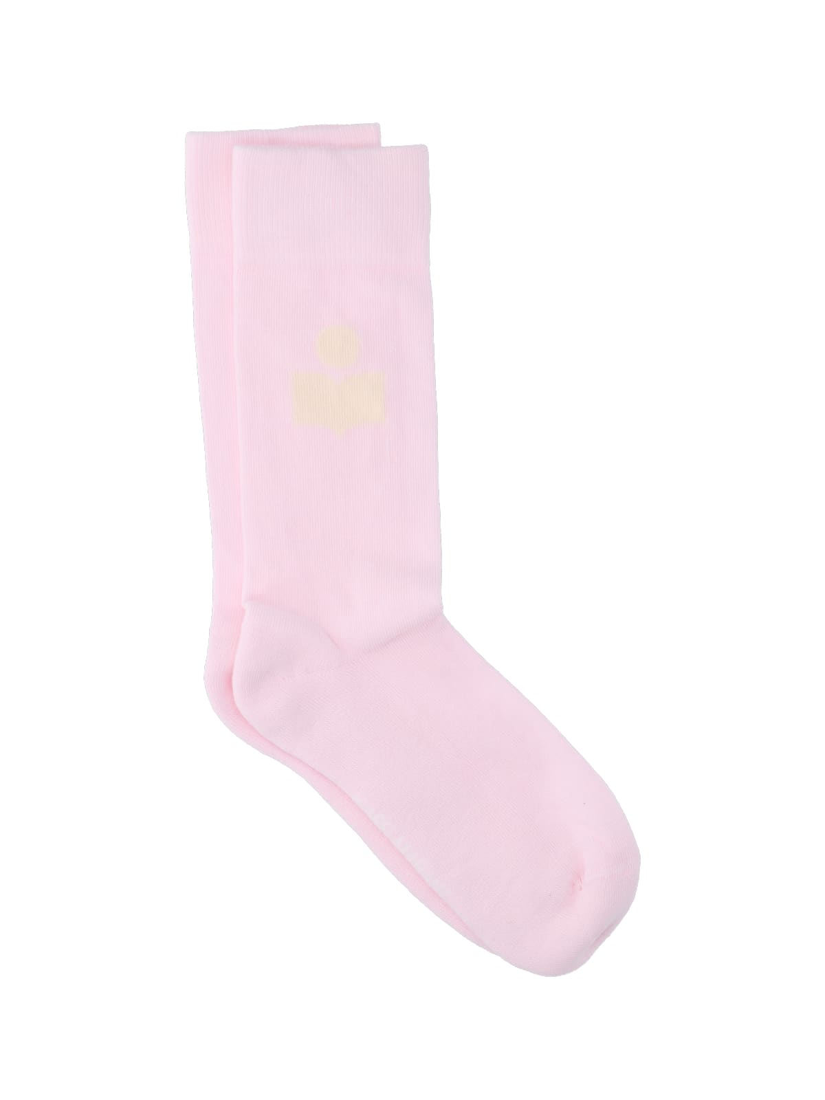 Isabel Marant Logo Socks In Pink