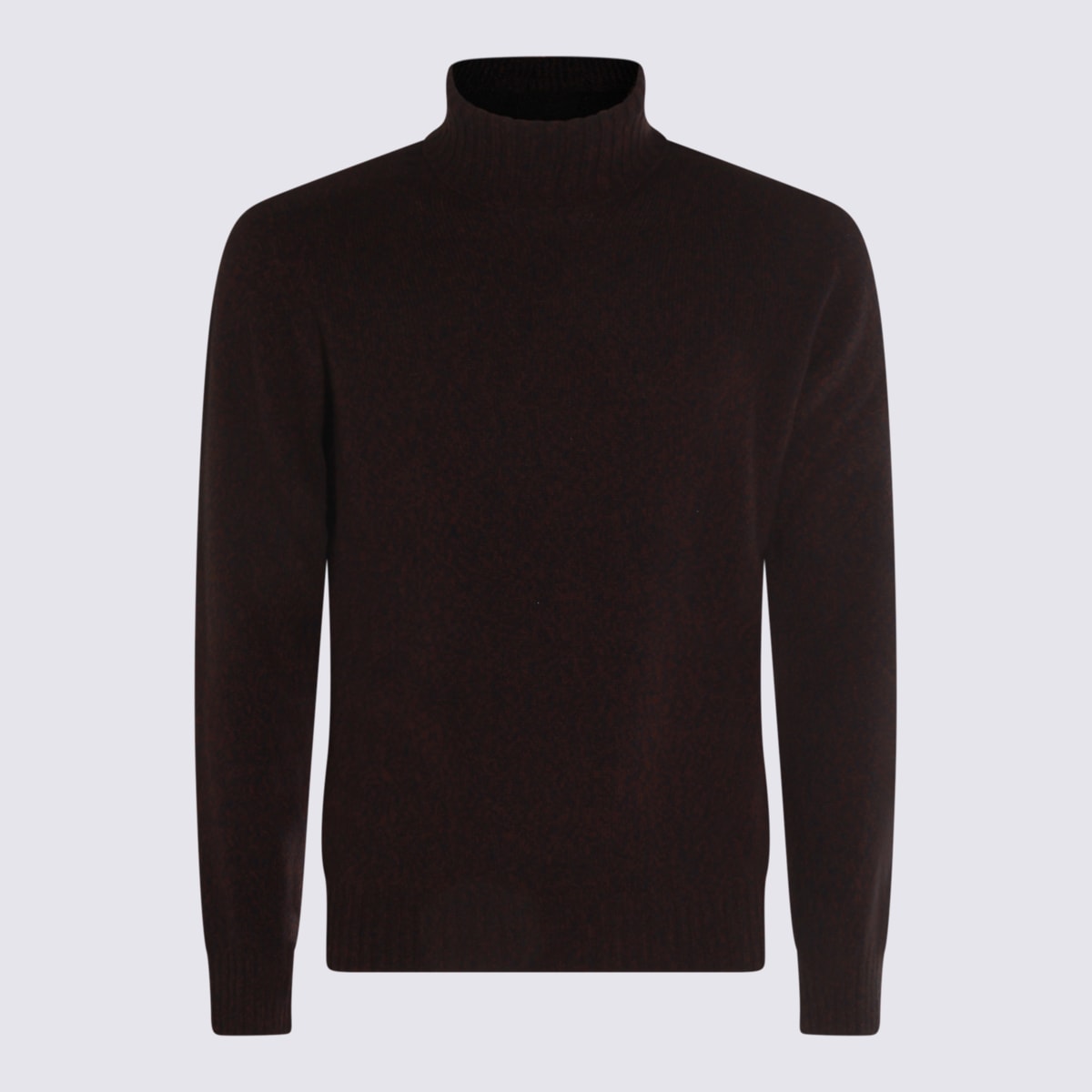 Dark Brown Wool Knitwear