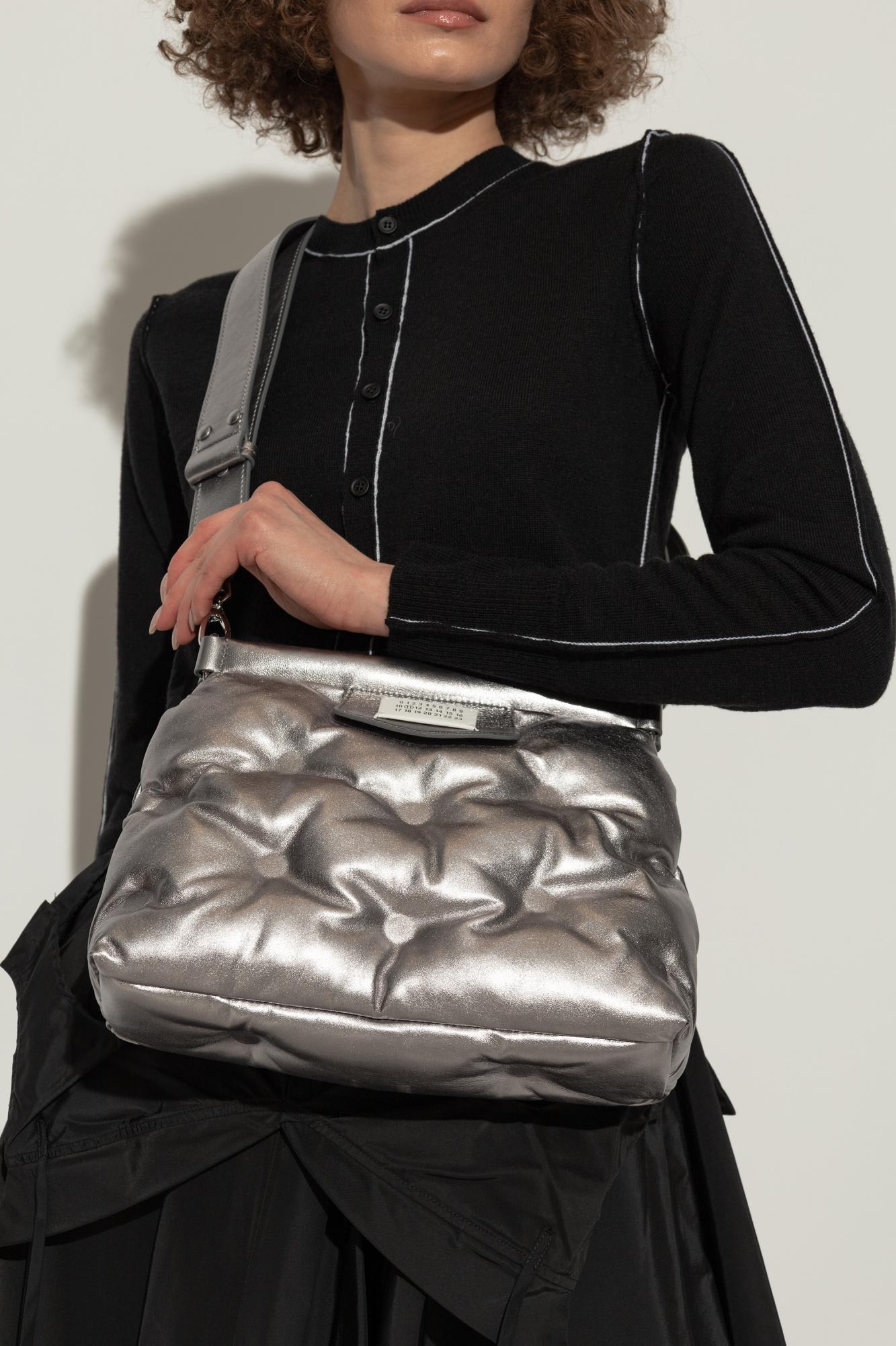 Maison Margiela Shoulder Bag Small Glam Slam In Metallic
