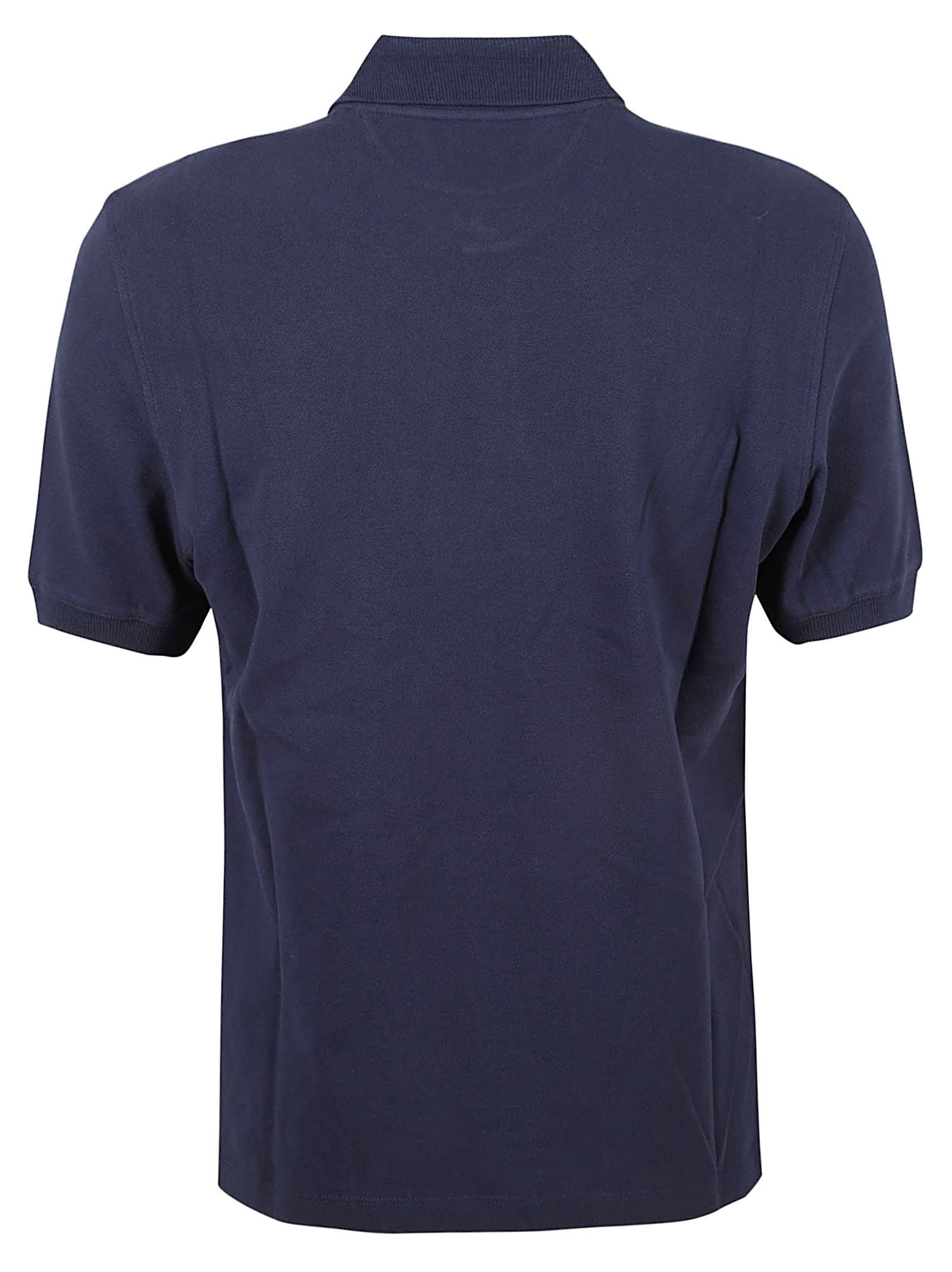 Shop Brunello Cucinelli Chest Logo Regular Polo Shirt In Blue/grey